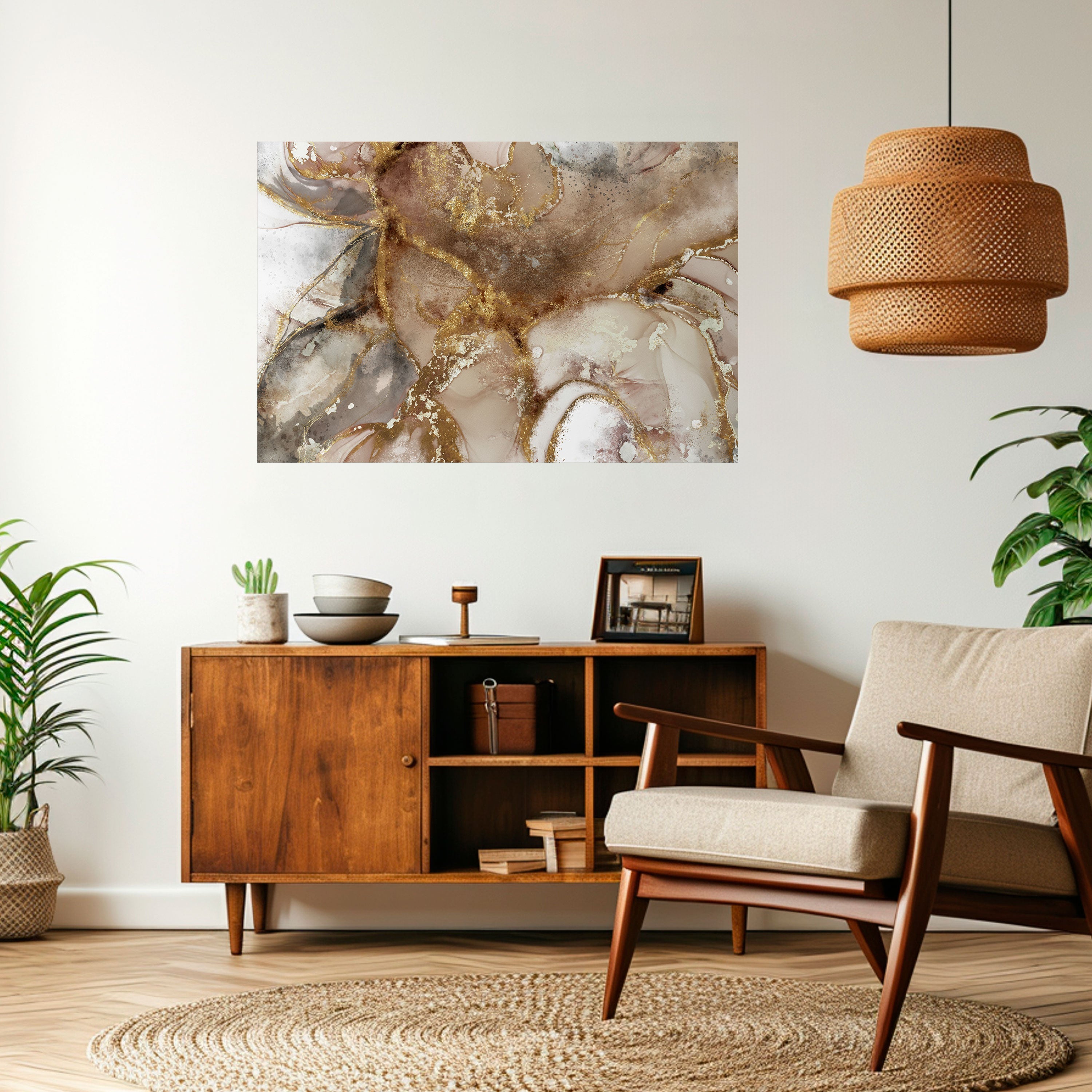 CALMING STREAMS Peel and Stick Horizontal Poster