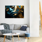 GOLDEN SERENITY Poster Horizontal Autocolante