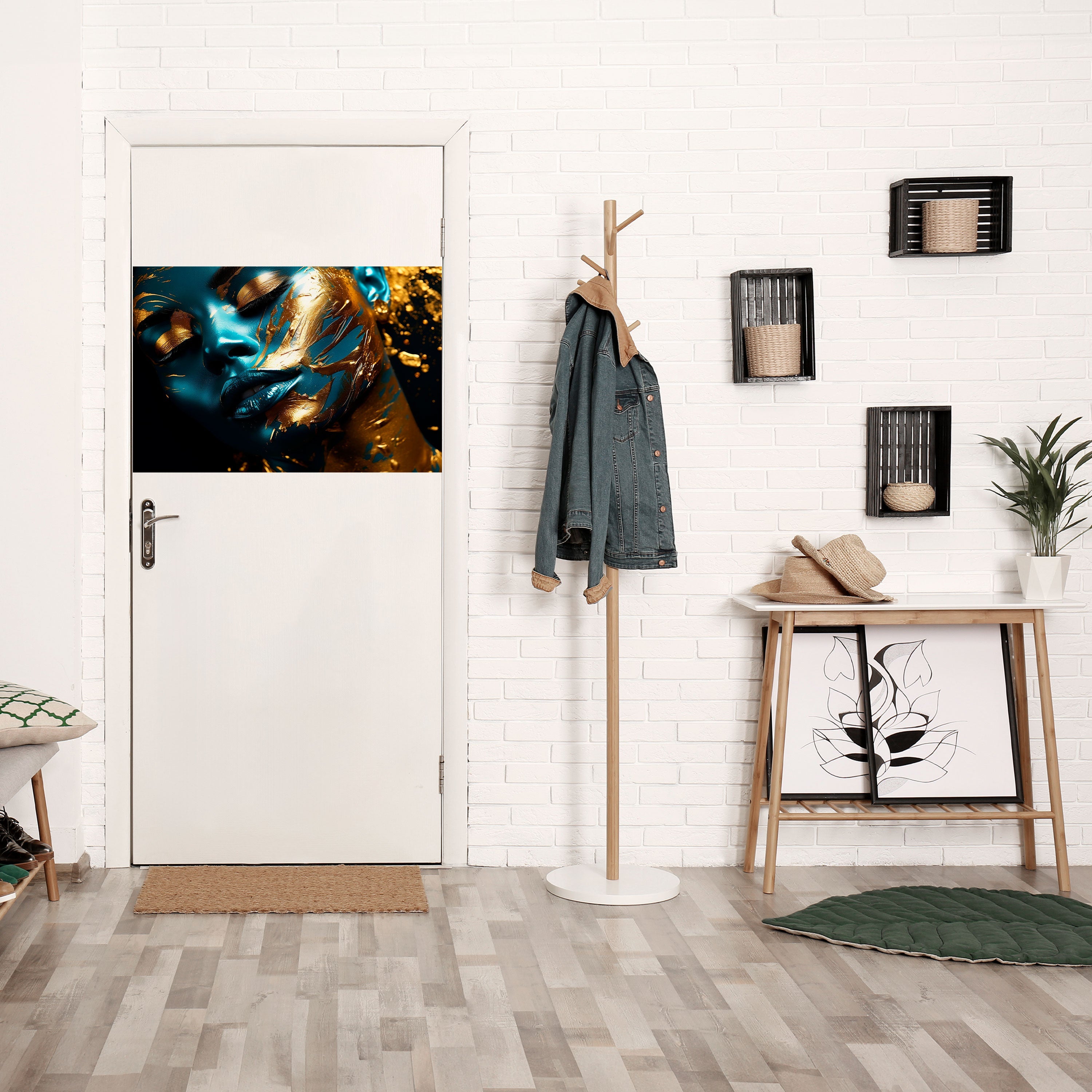 GOLDEN SERENITY Poster Horizontal Autocolante