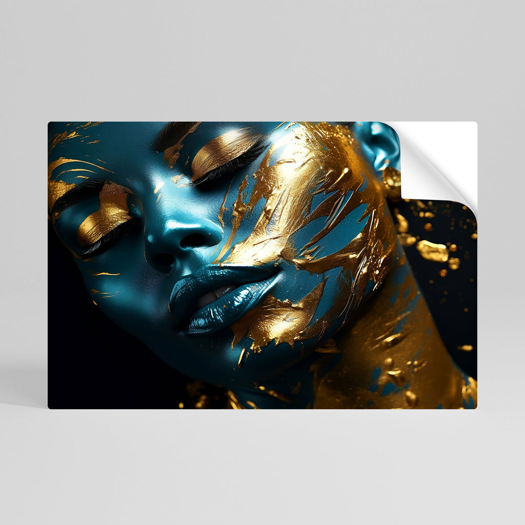 GOLDEN SERENITY Poster Horizontal Autocolante
