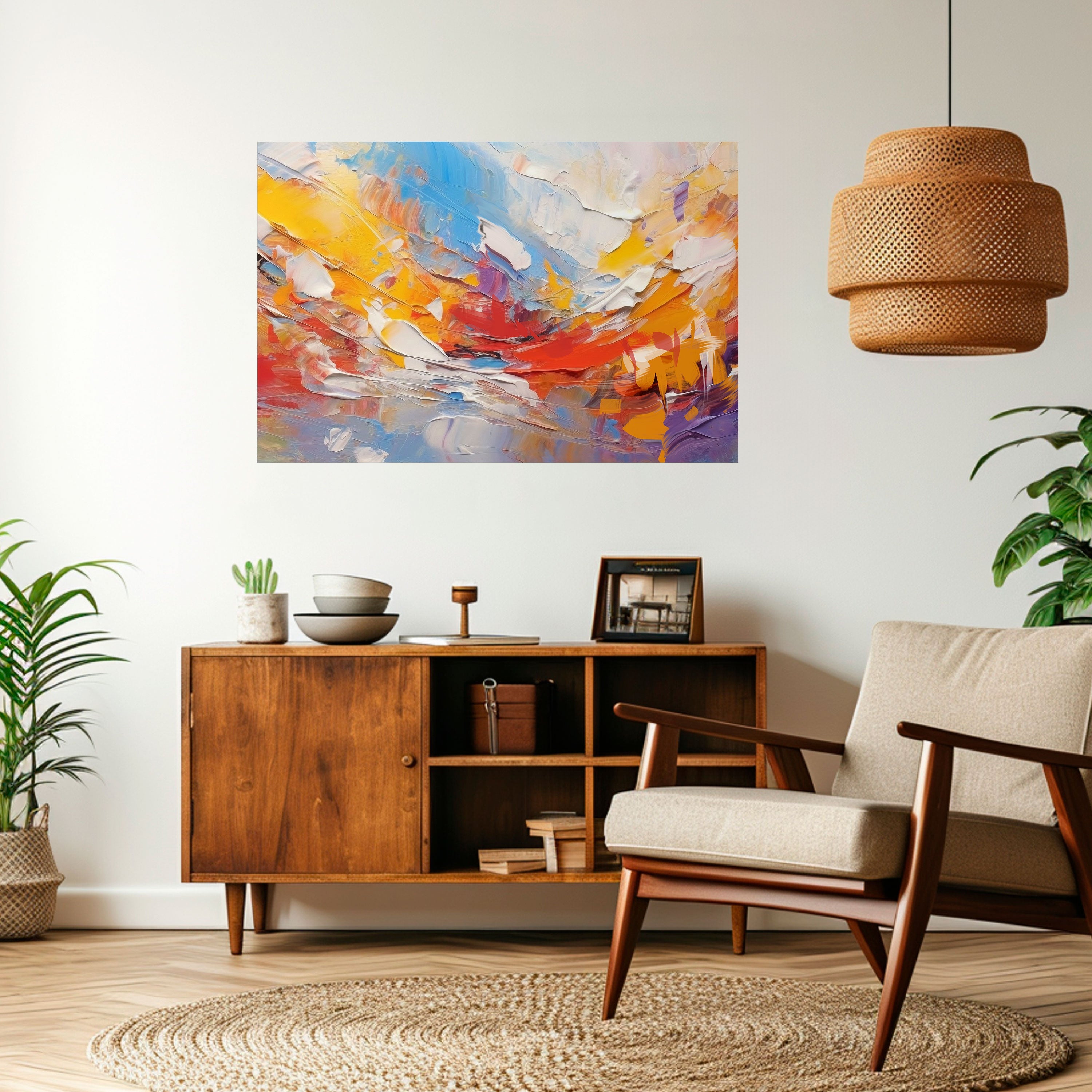 COLORFUL REVERIE Poster Horizontal Autocolante