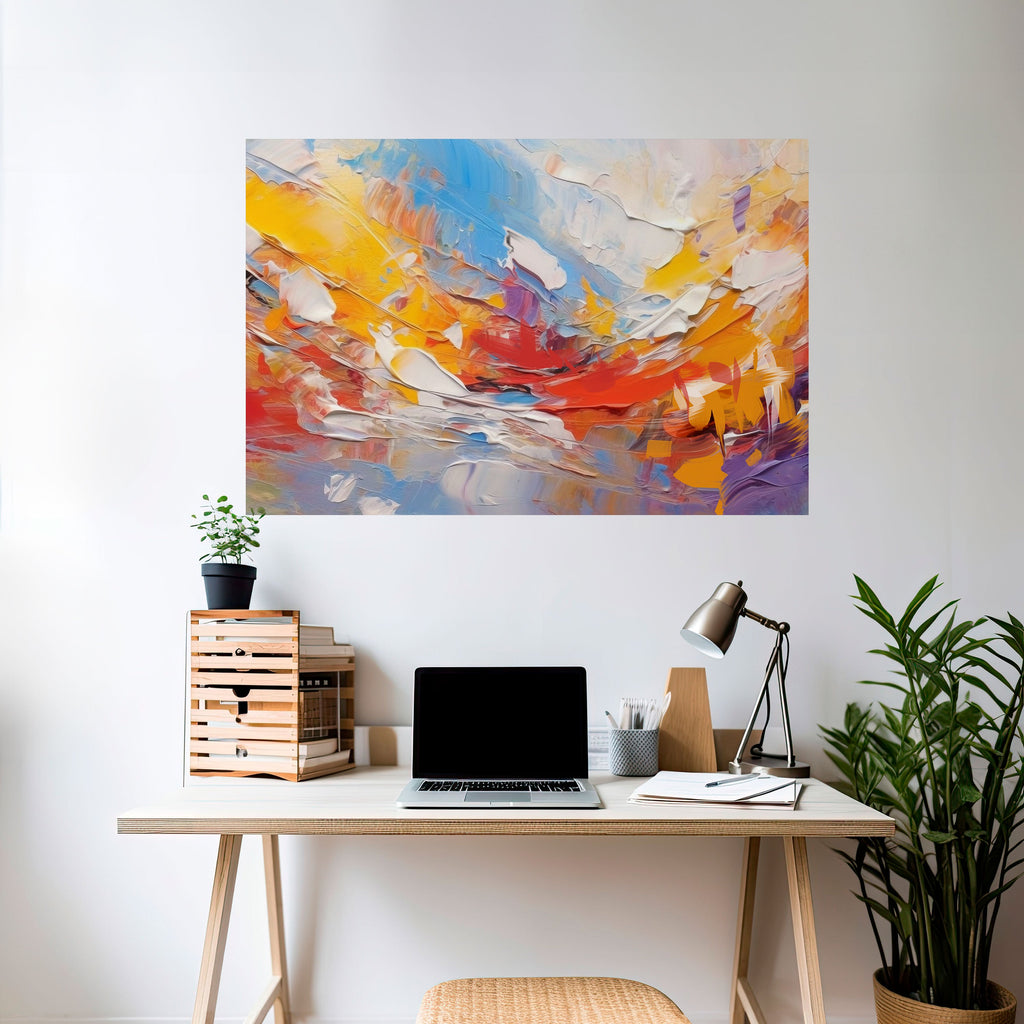 COLORFUL REVERIE Poster Horizontal Autocolante