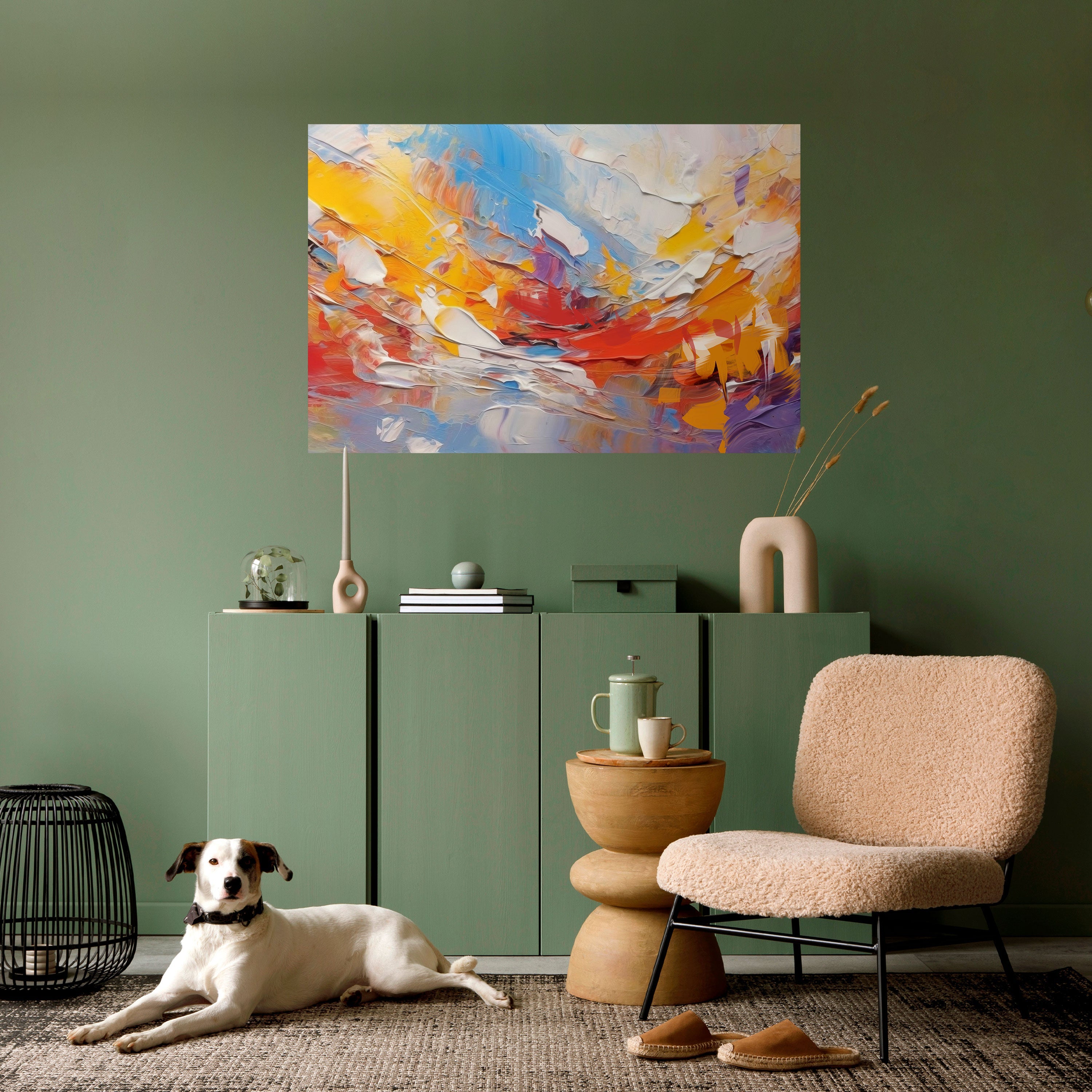 COLORFUL REVERIE Poster Horizontal Autocolante