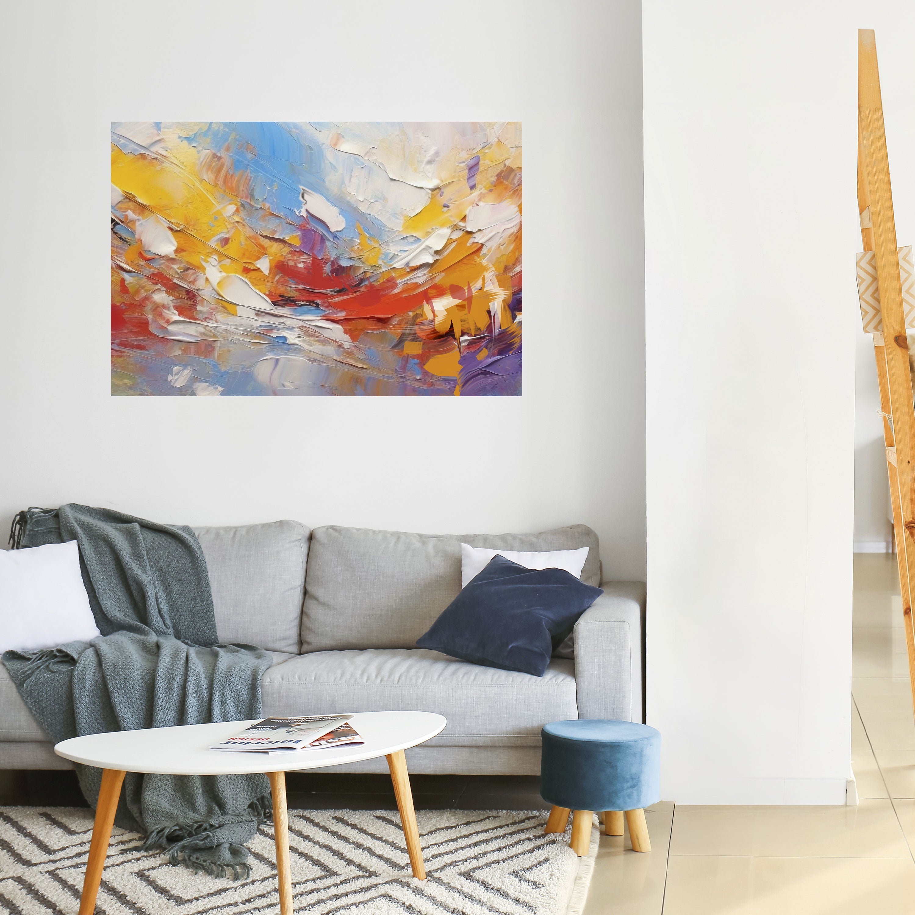 COLORFUL REVERIE Poster Horizontal Autocolante