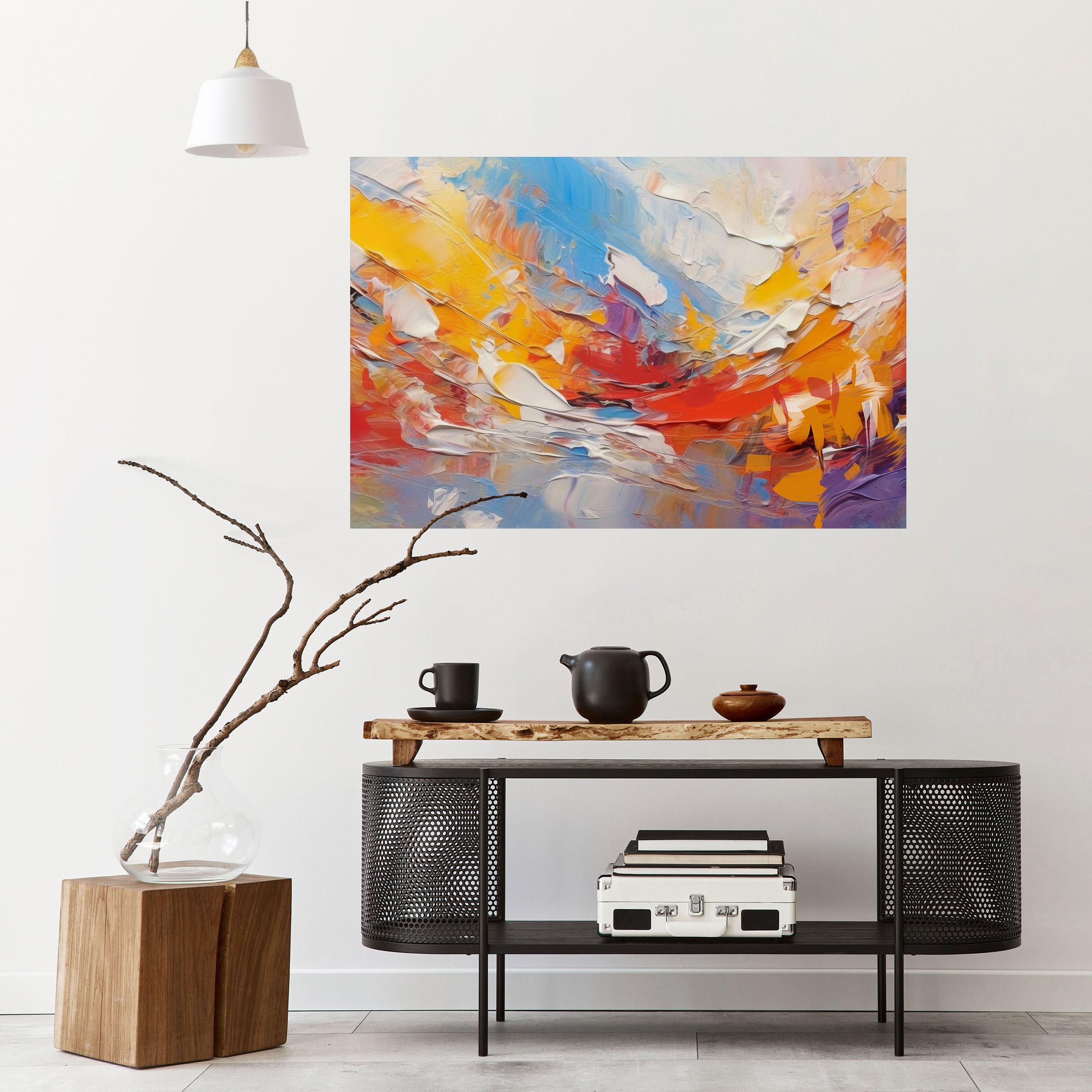 COLORFUL REVERIE Peel and Stick Horizontal Poster