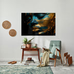 GLOWING ELEGANCE Peel and Stick Horizontal Poster