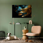 GLOWING ELEGANCE Peel and Stick Horizontal Poster