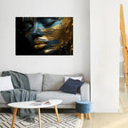 GLOWING ELEGANCE Peel and Stick Horizontal Poster