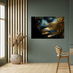 GLOWING ELEGANCE Peel and Stick Horizontal Poster