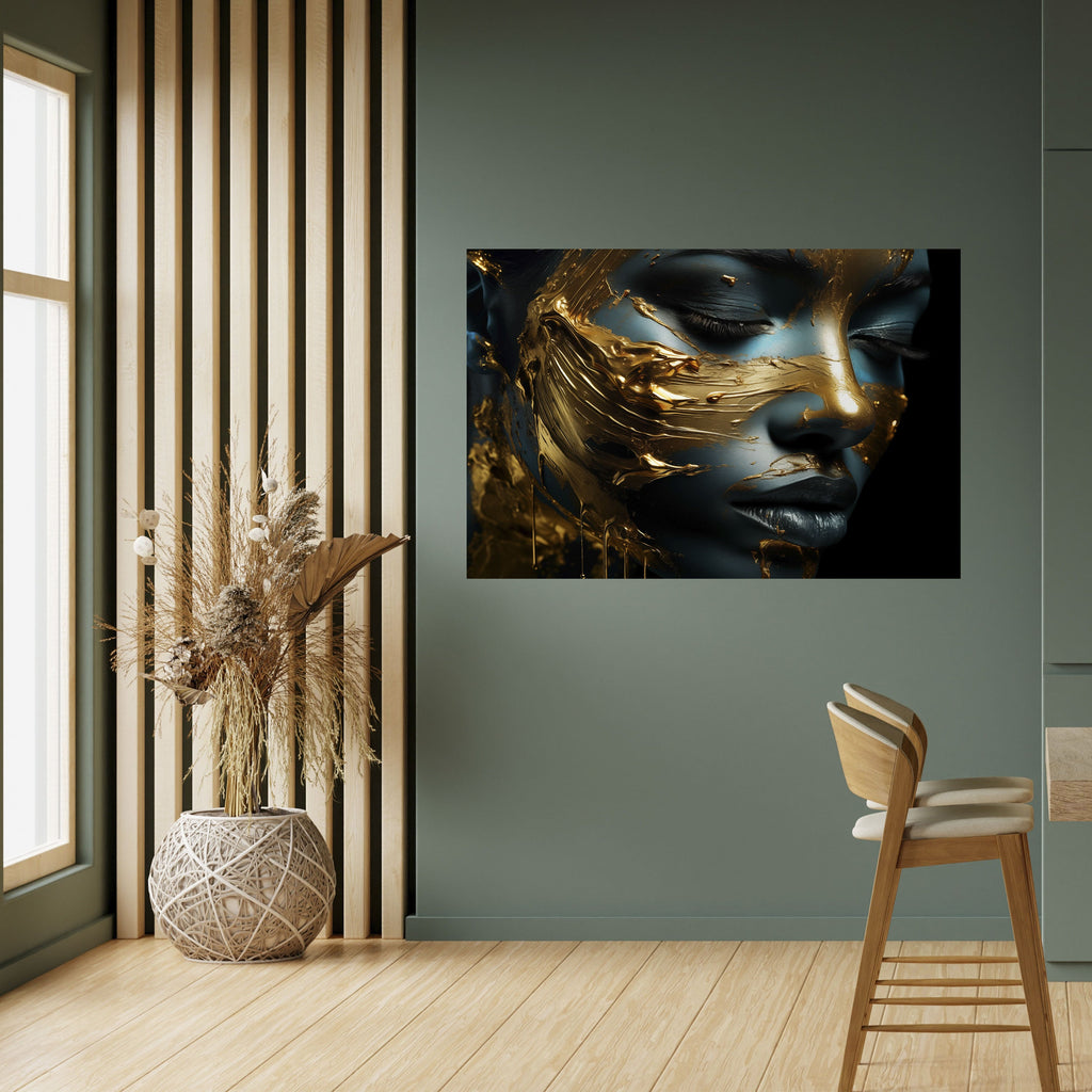 LUSTROUS BEAUTY Peel and Stick Horizontal Poster