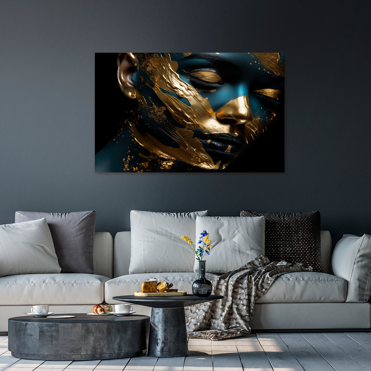 GILDED GRACE Horizontal Canvas Print