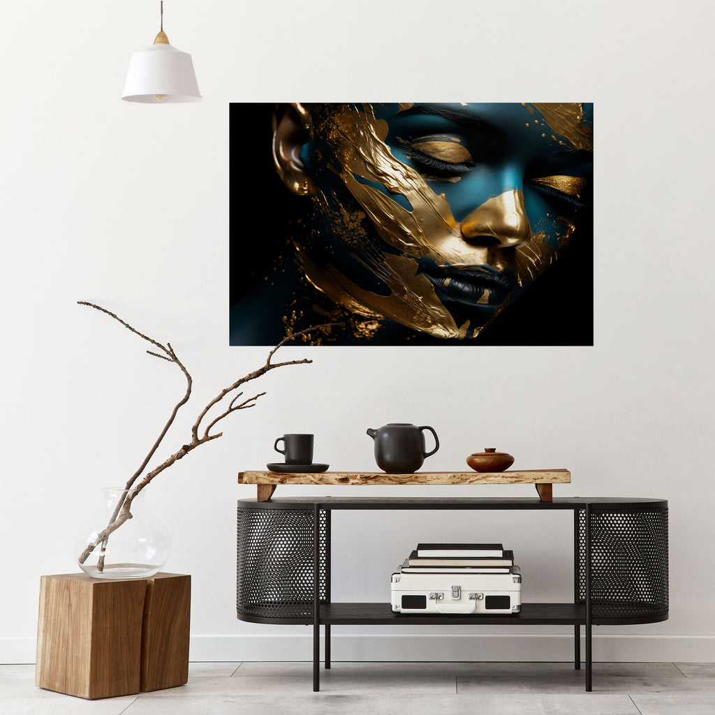 GILDED GRACE Peel and Stick Horizontal Poster