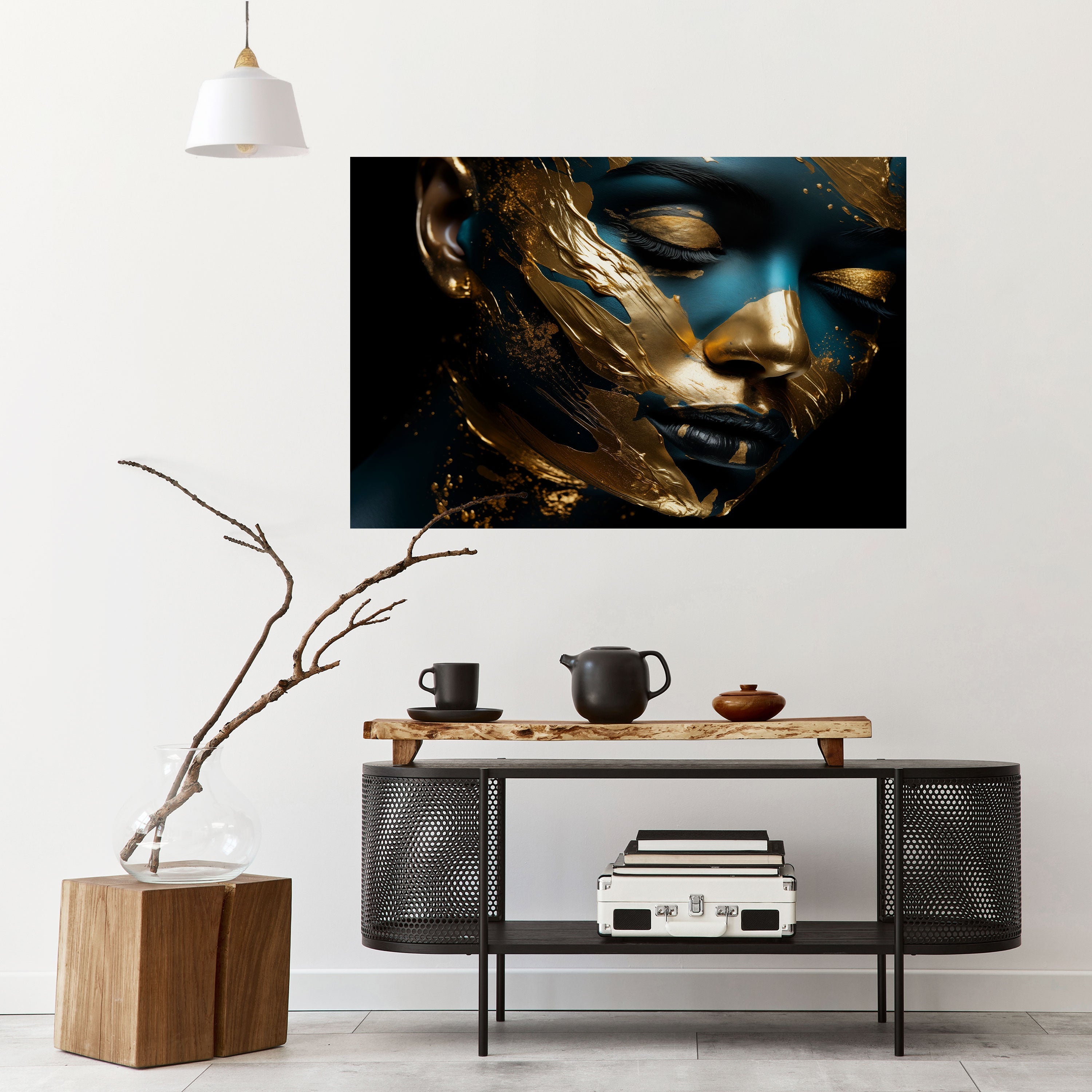 GILDED GRACE Peel and Stick Horizontal Poster