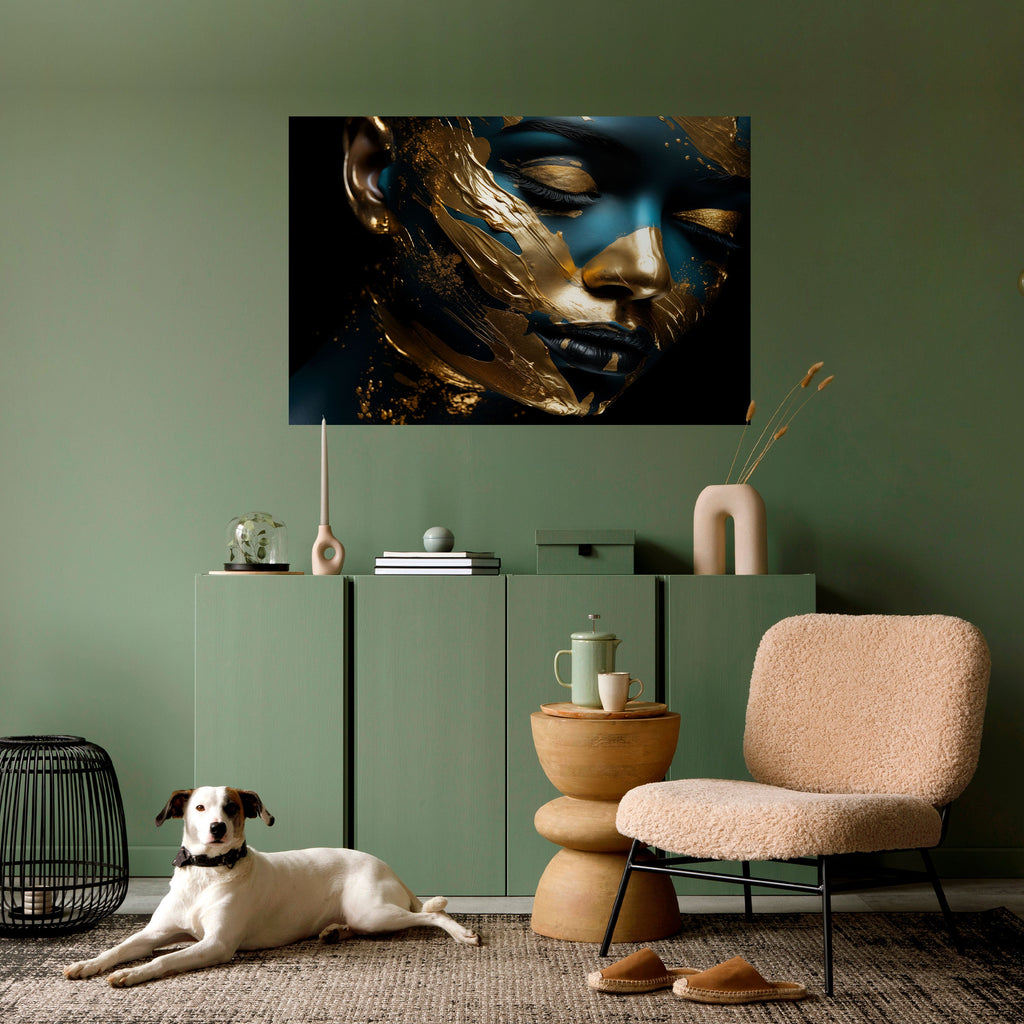 GILDED GRACE Peel and Stick Horizontal Poster