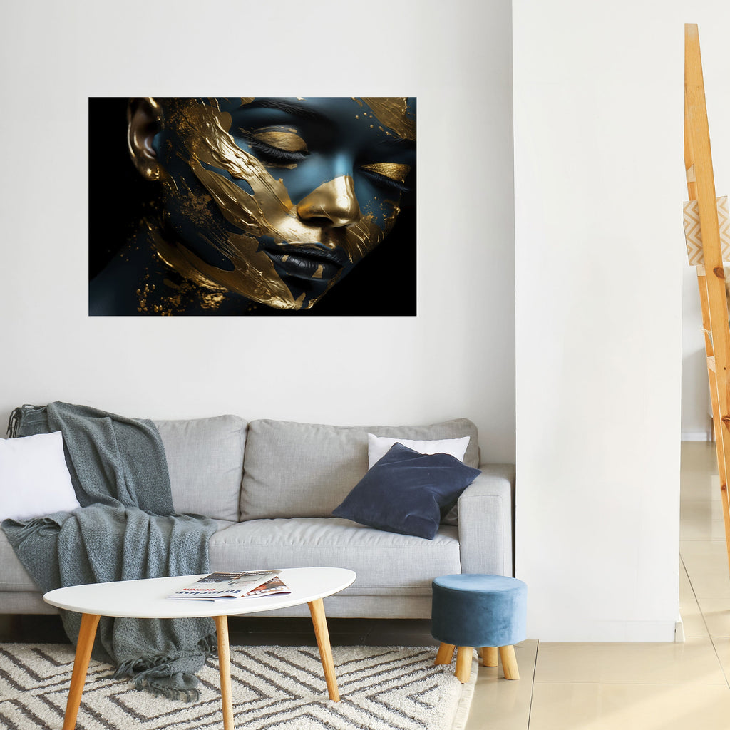 GILDED GRACE Peel and Stick Horizontal Poster