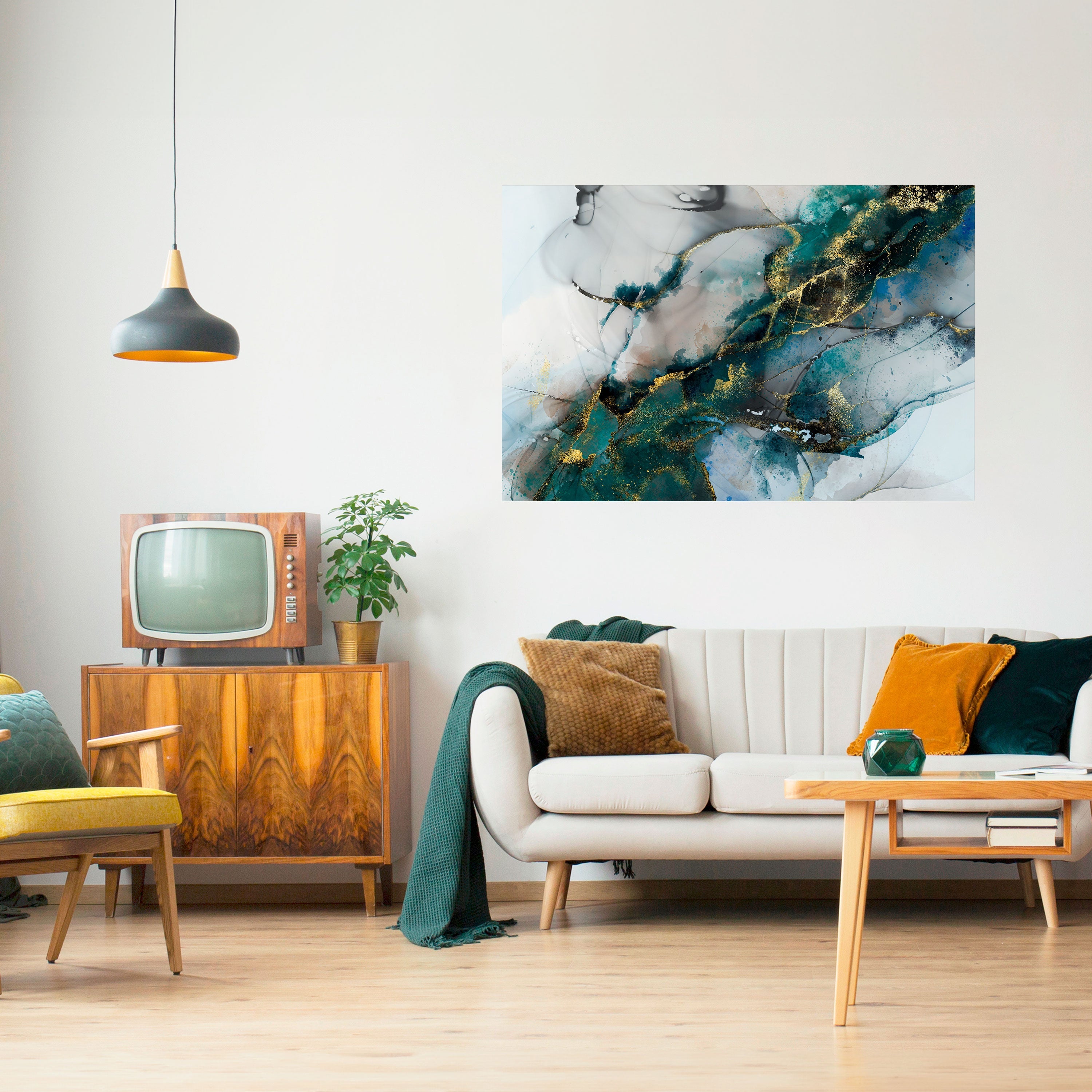 SERENE DRIFT Peel and Stick Horizontal Poster