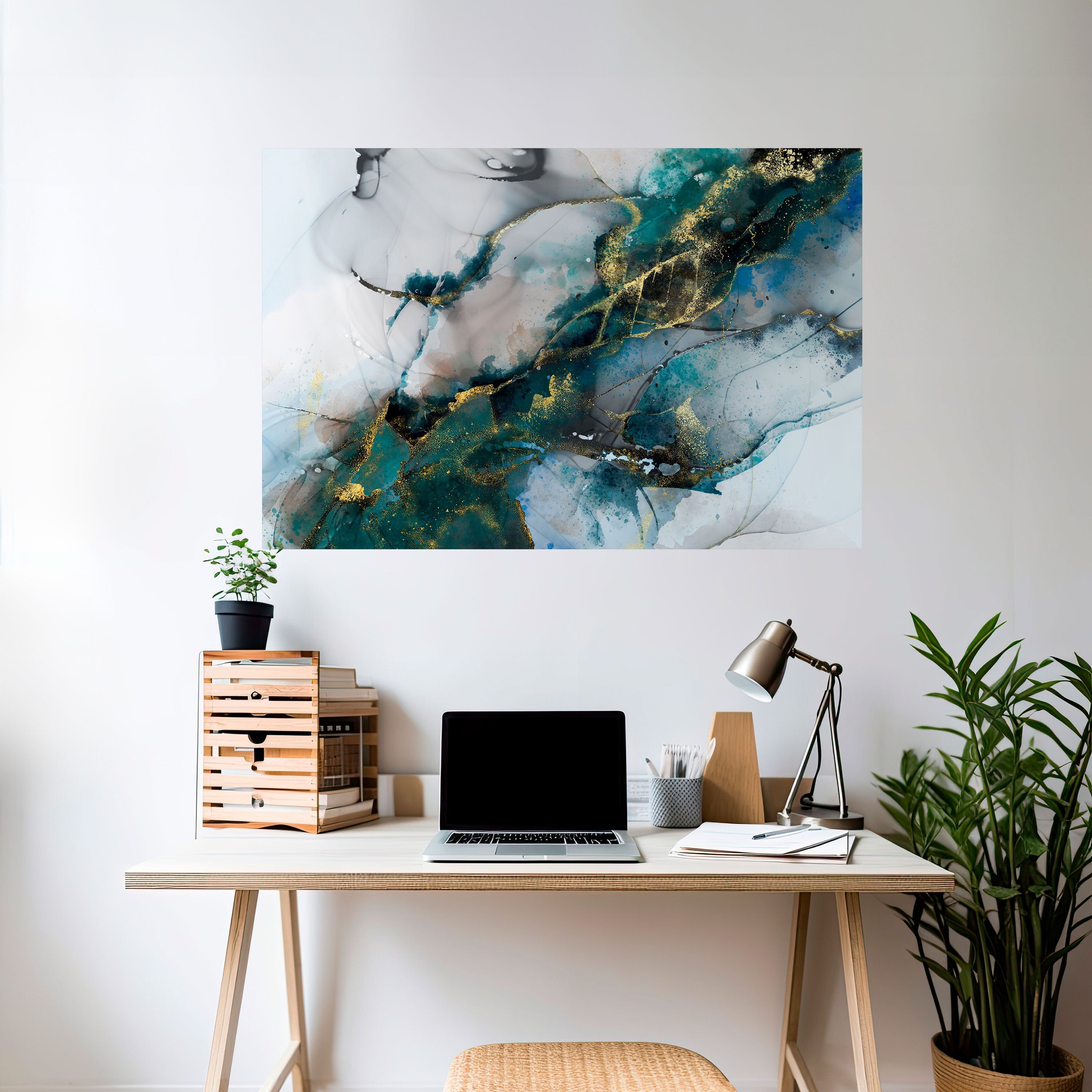 SERENE DRIFT Peel and Stick Horizontal Poster