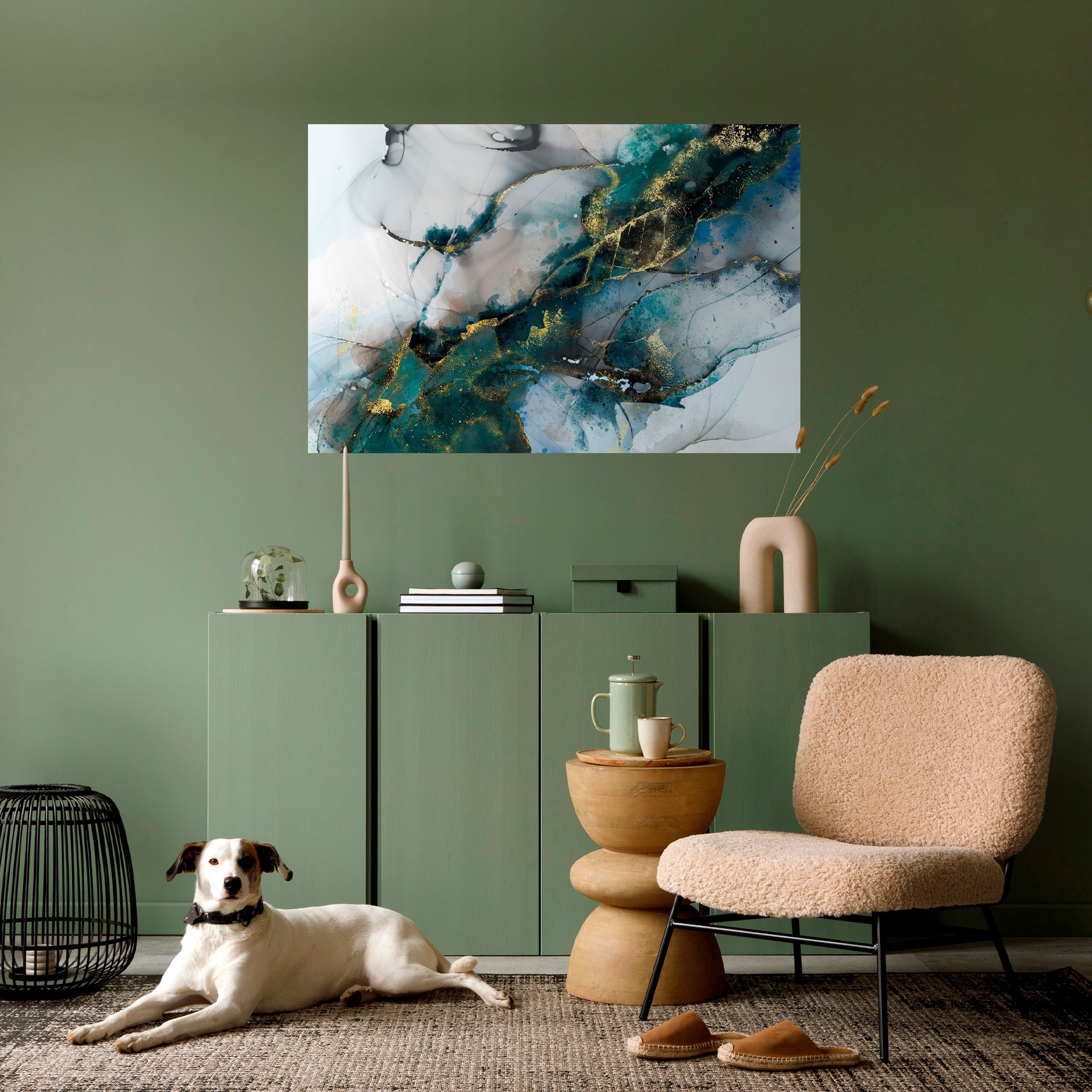 SERENE DRIFT Peel and Stick Horizontal Poster