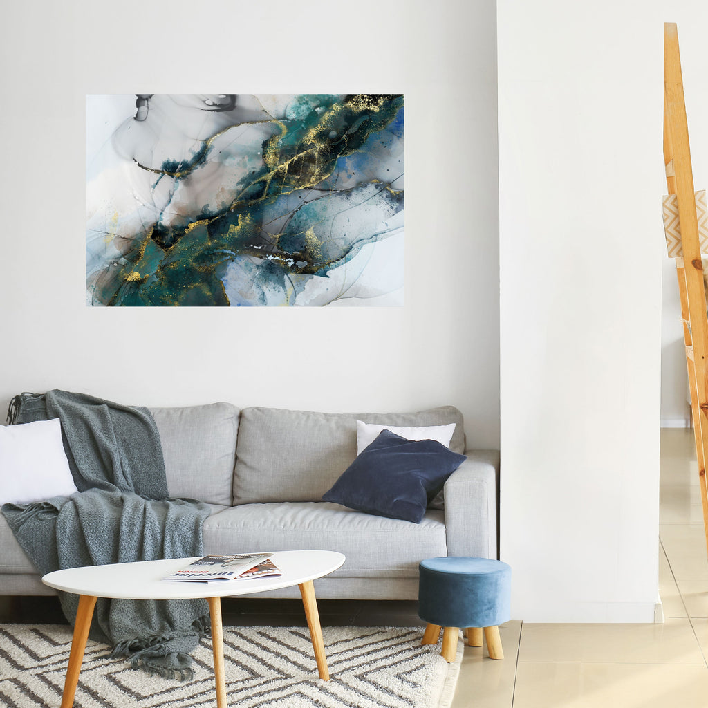 SERENE DRIFT Peel and Stick Horizontal Poster