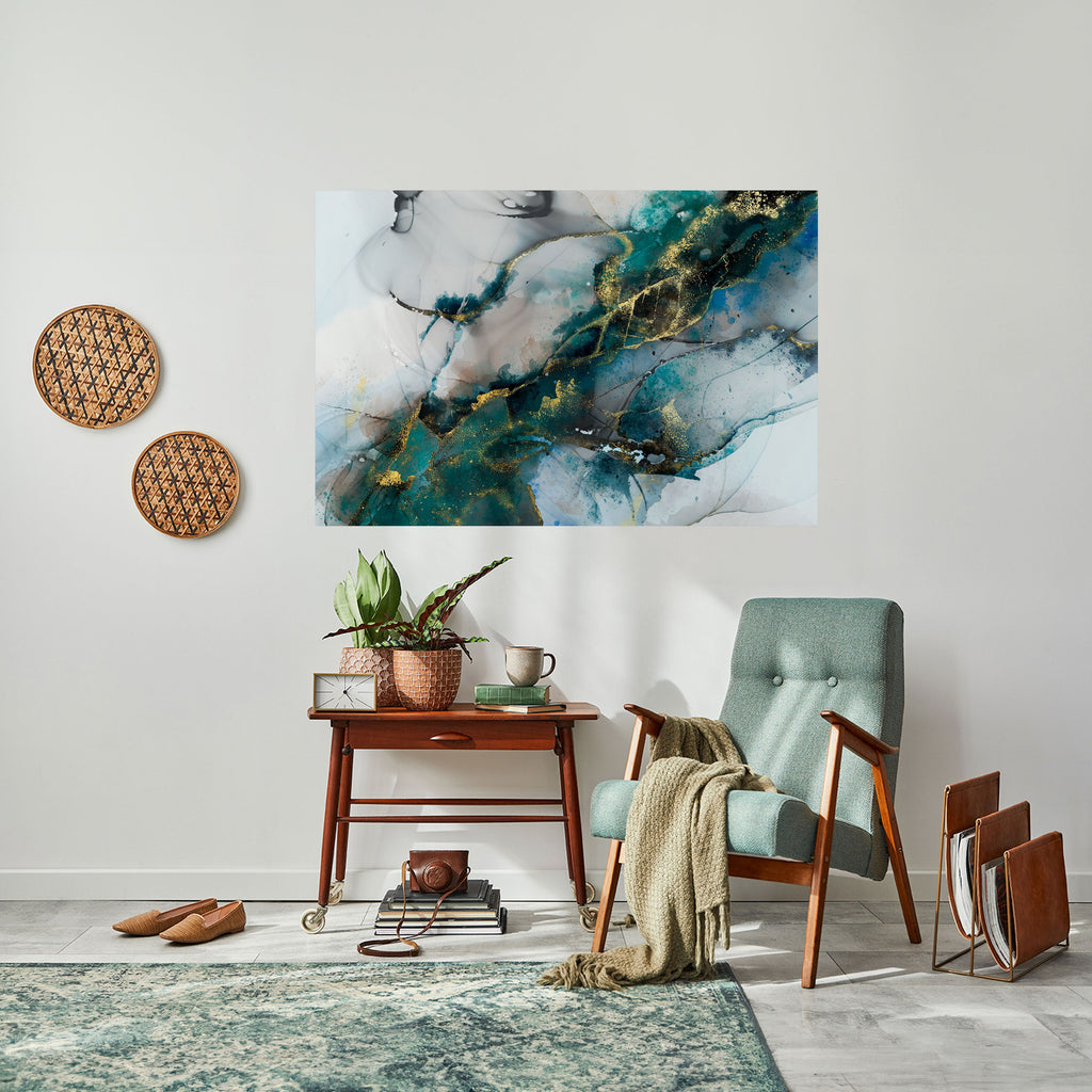 SERENE DRIFT Peel and Stick Horizontal Poster