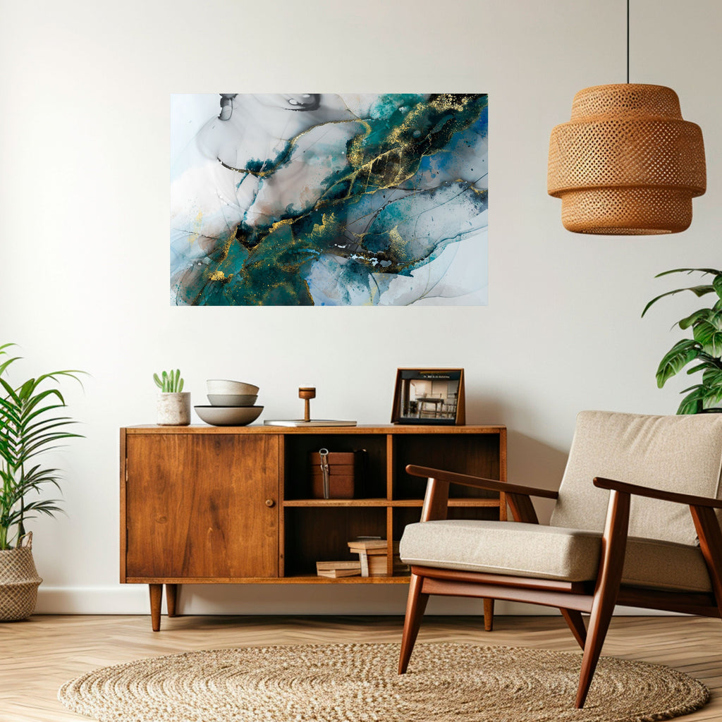 SERENE DRIFT Peel and Stick Horizontal Poster