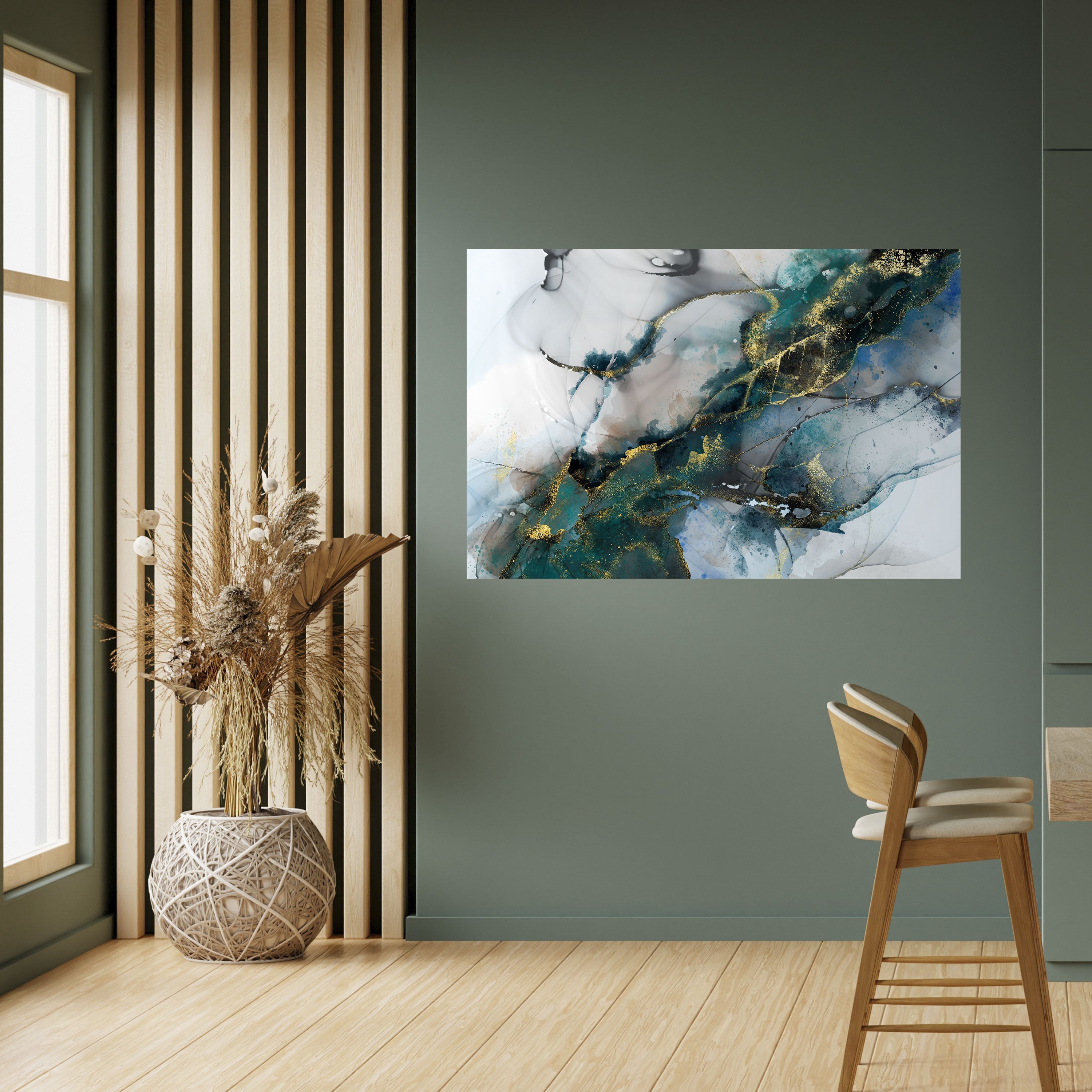 SERENE DRIFT Peel and Stick Horizontal Poster