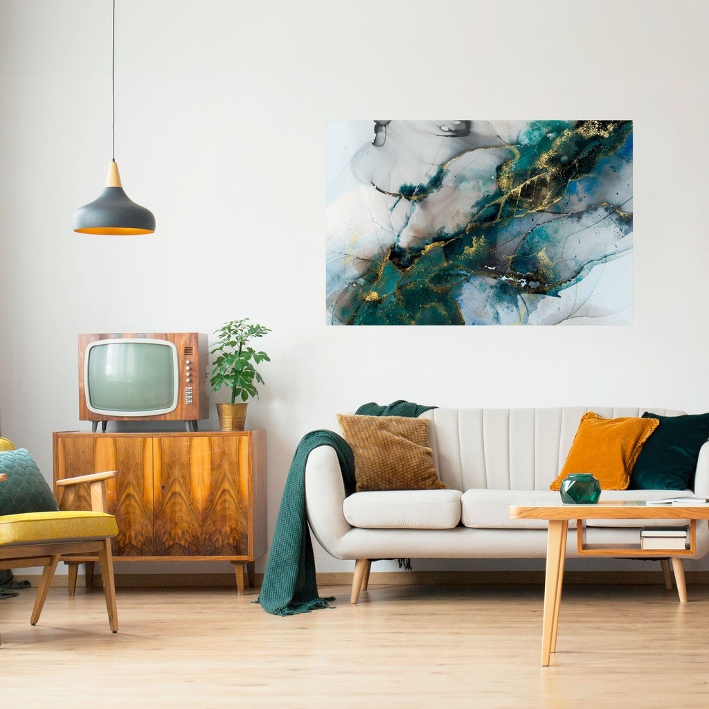 SERENE DRIFT Peel and Stick Horizontal Poster