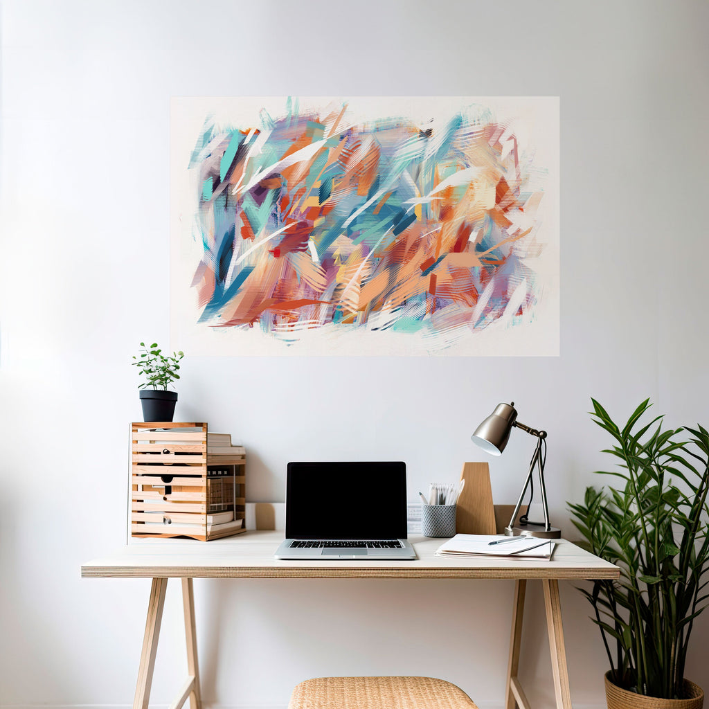 DREAMLIKE PALETTE Peel and Stick Horizontal Poster