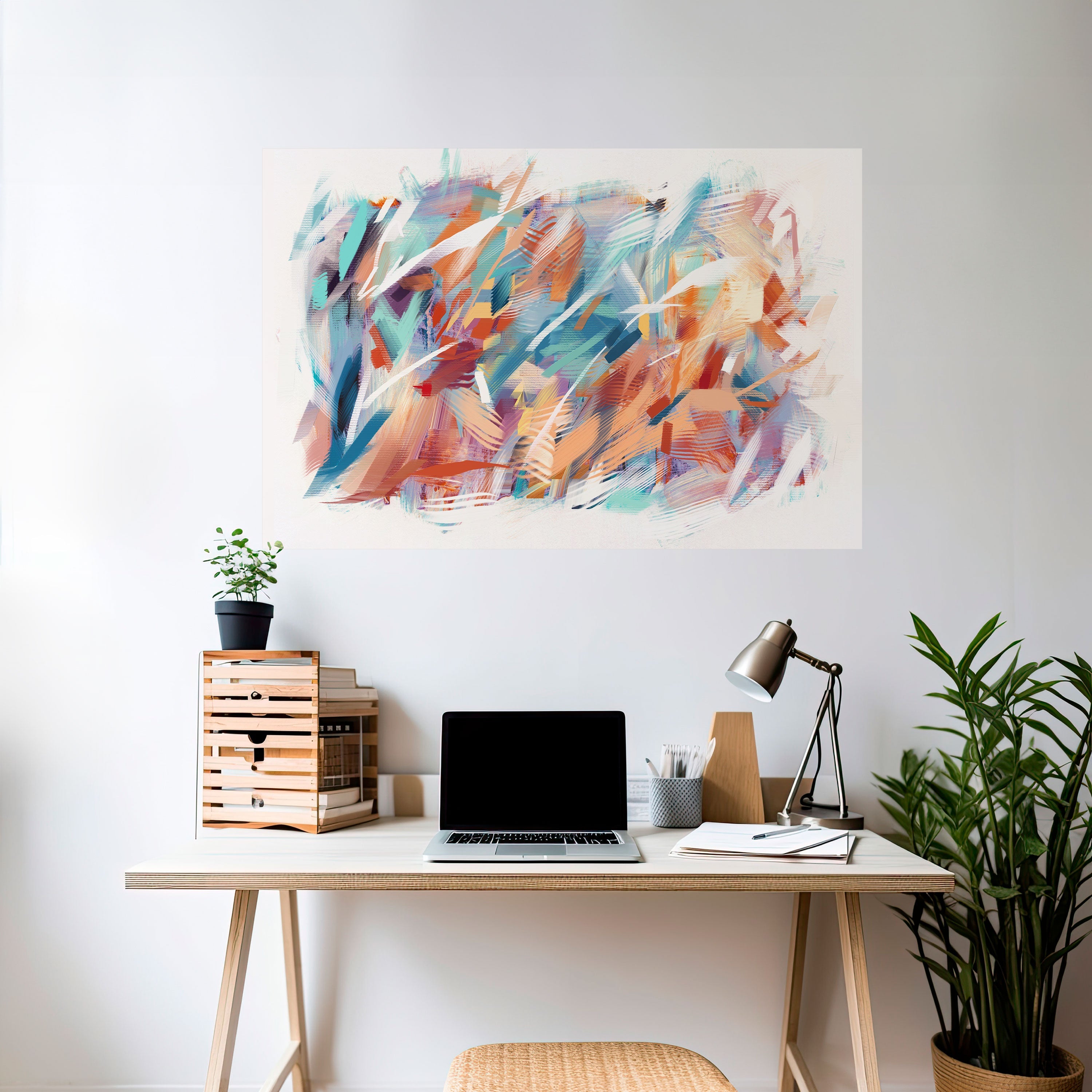 DREAMLIKE PALETTE Peel and Stick Horizontal Poster