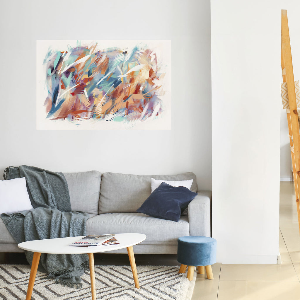 DREAMLIKE PALETTE Peel and Stick Horizontal Poster