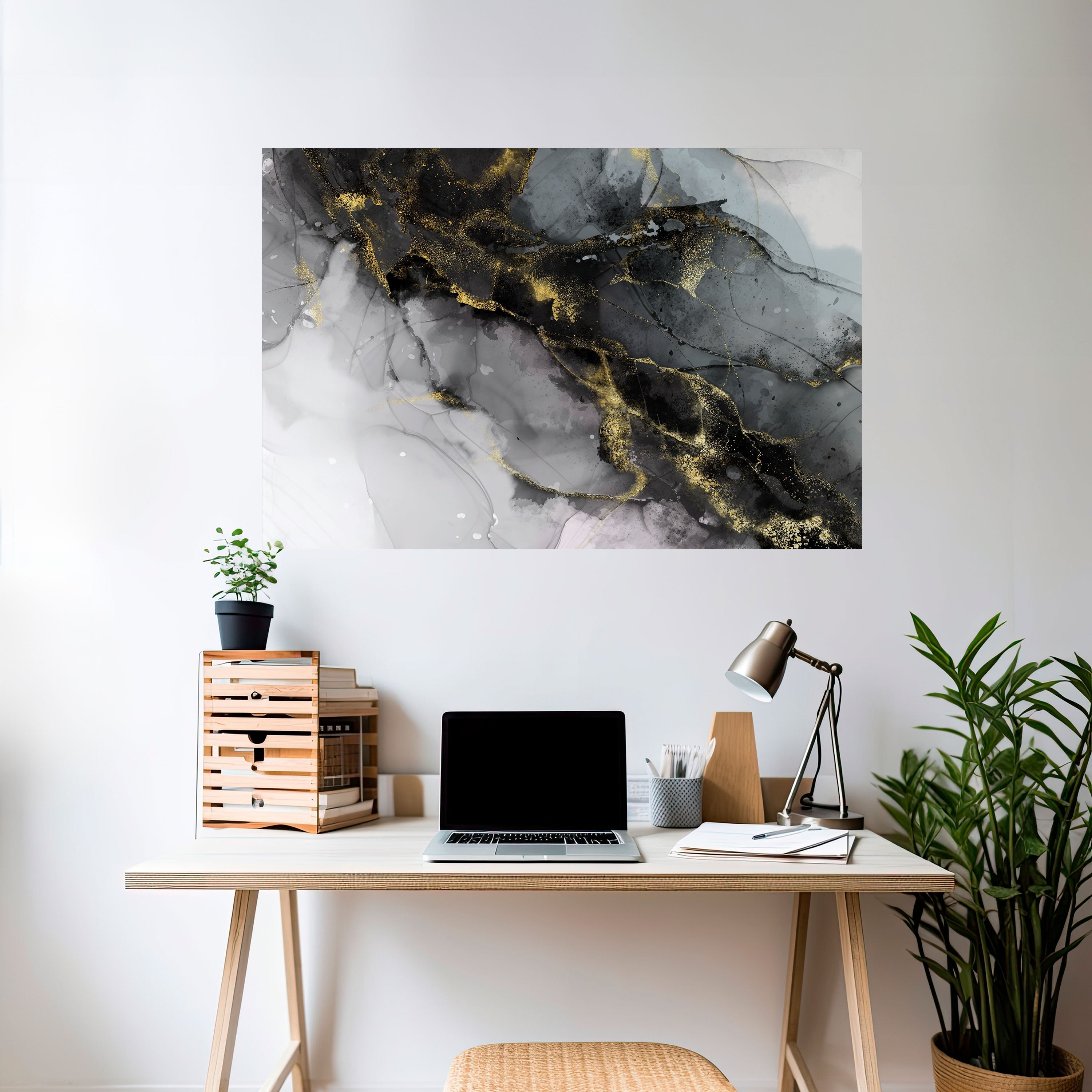 TRANQUIL WHISPERS Peel and Stick Horizontal Poster