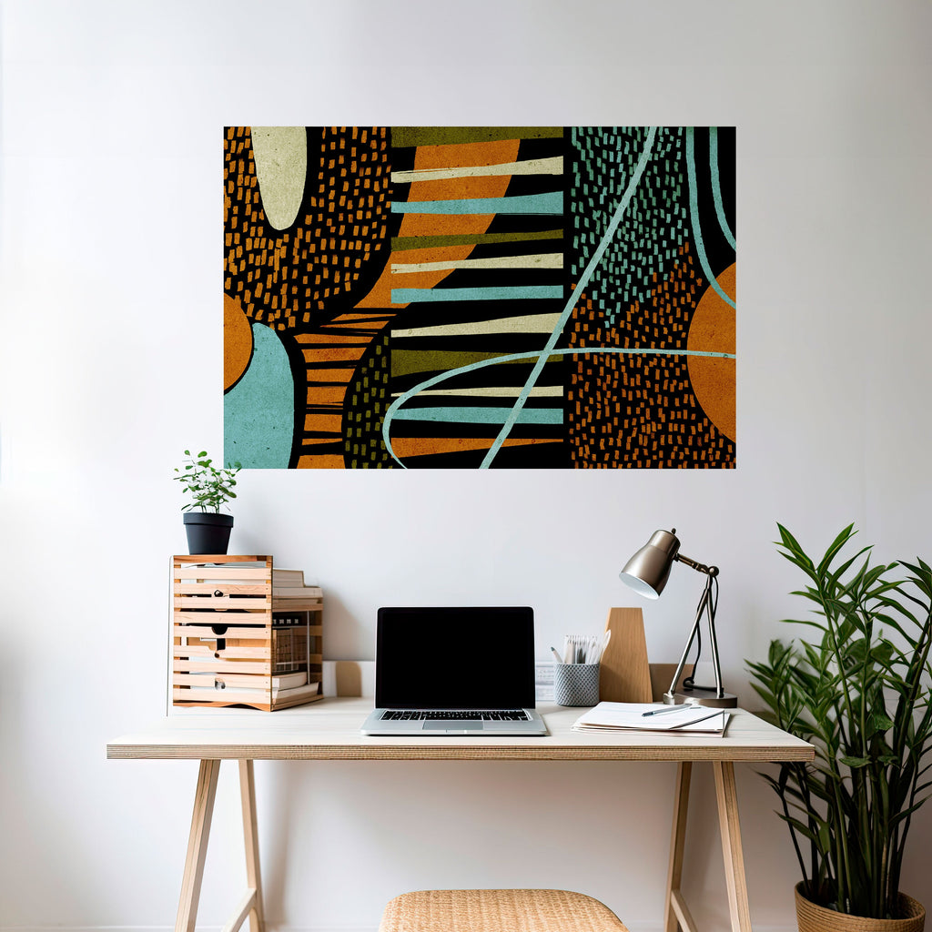 CLEAR CREATION Peel and Stick Horizontal Poster