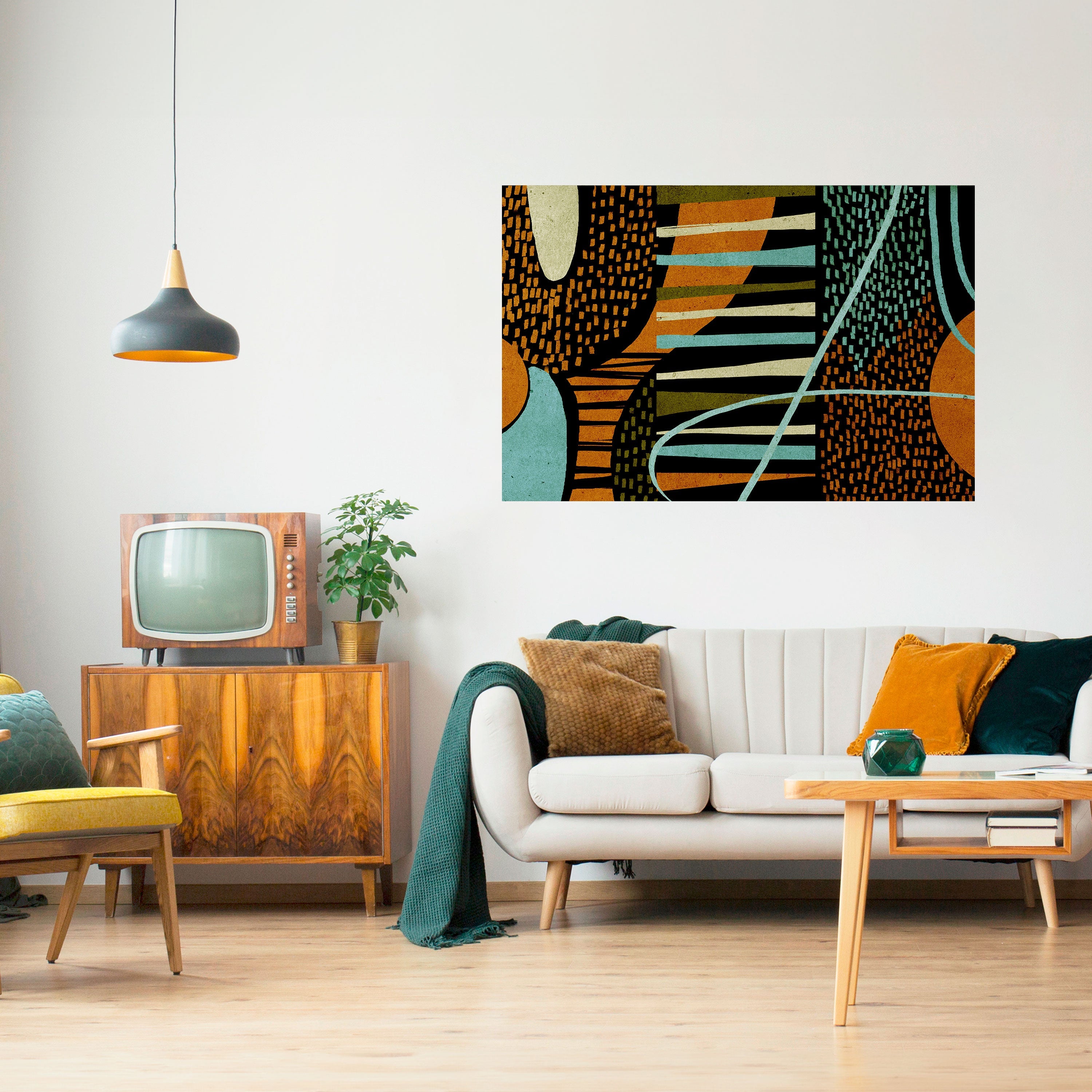 CLEAR CREATION Peel and Stick Horizontal Poster