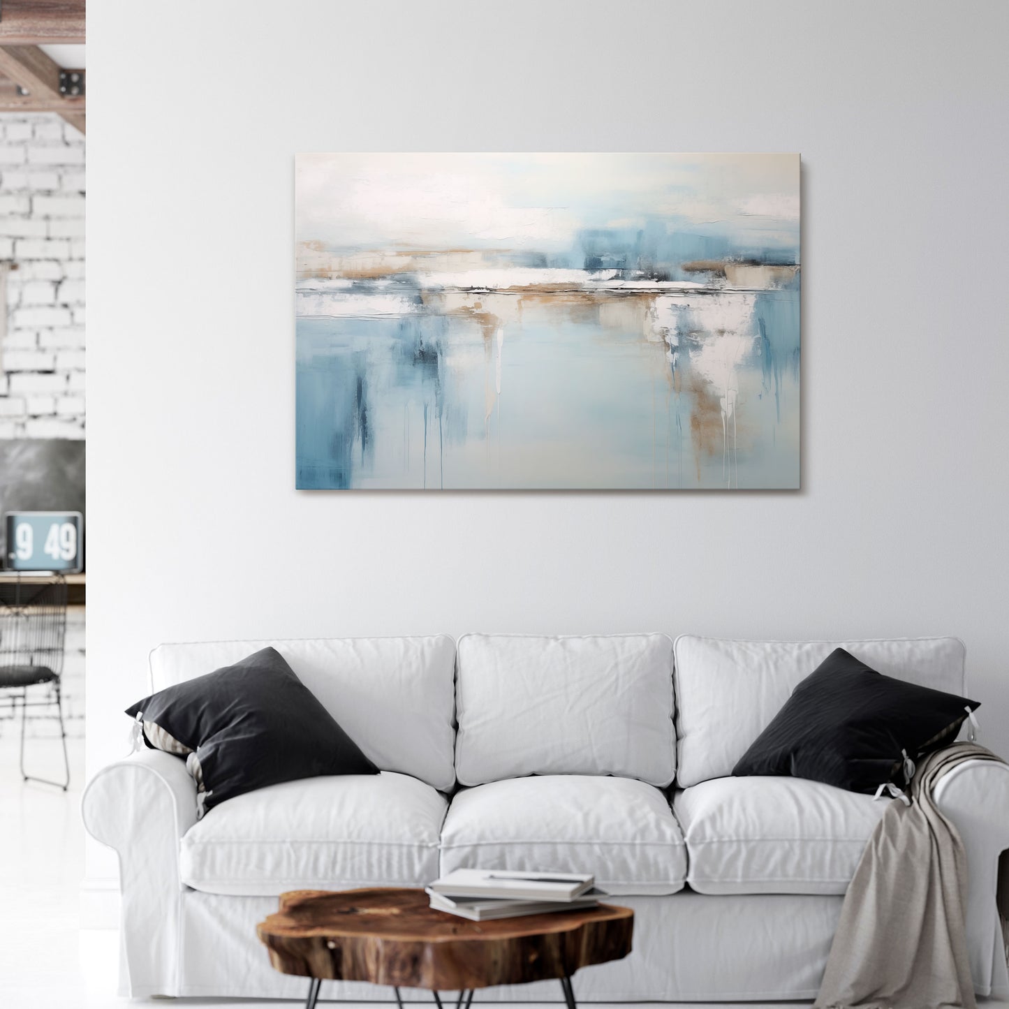 INDYGO SHADOW Horizontal Canvas Print