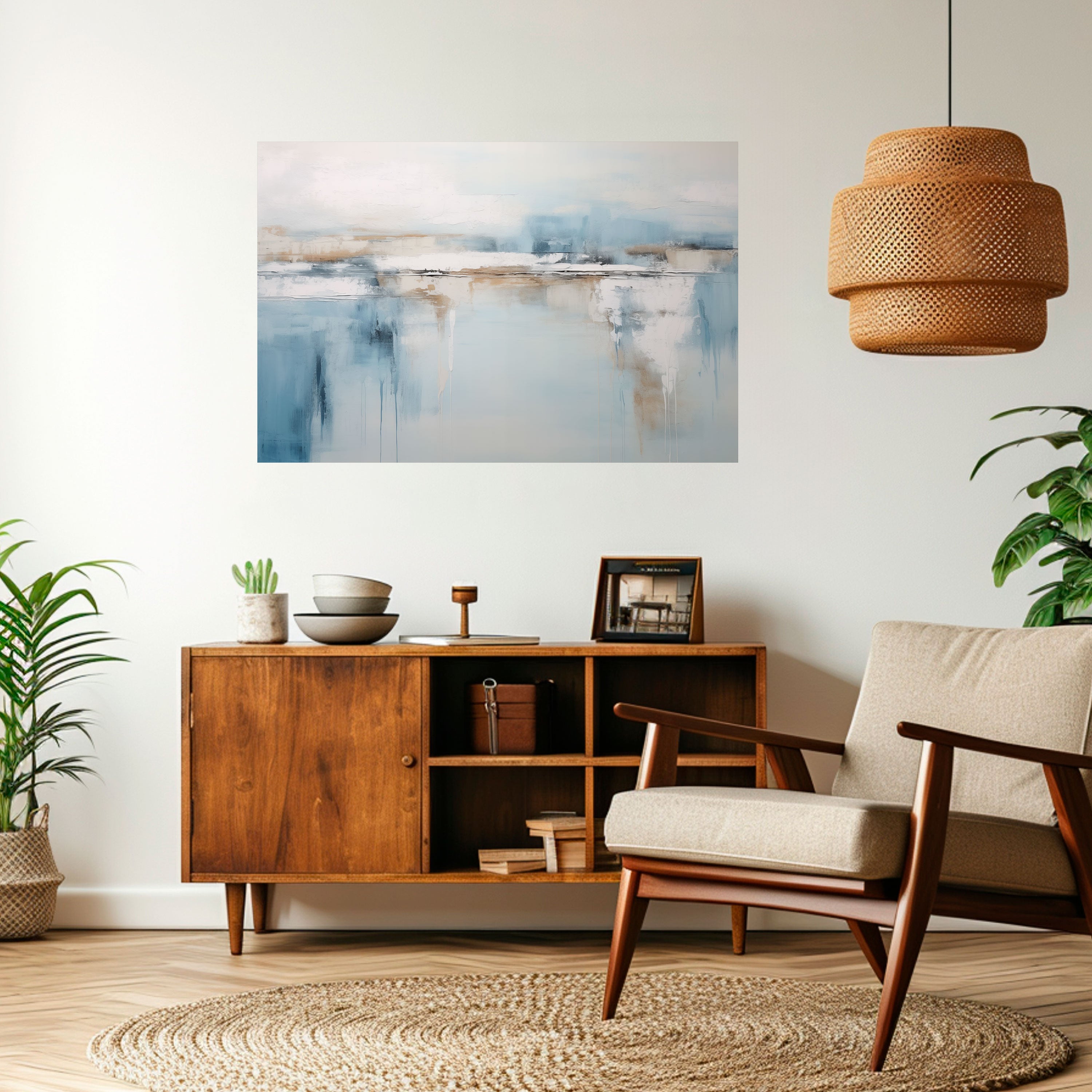 INDYGO SHADOW Peel and Stick Horizontal Poster