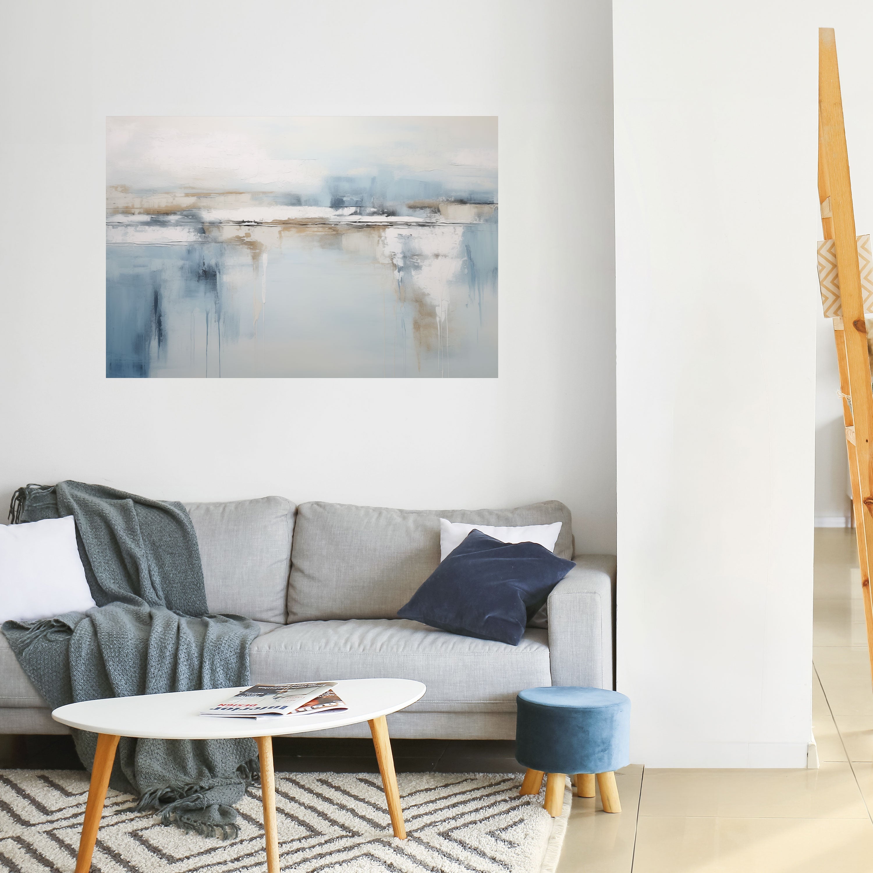 INDYGO SHADOW Peel and Stick Horizontal Poster