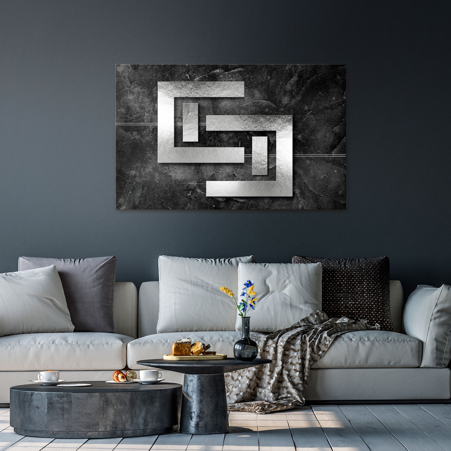 STEEL CAPTURE Horizontal Canvas Print
