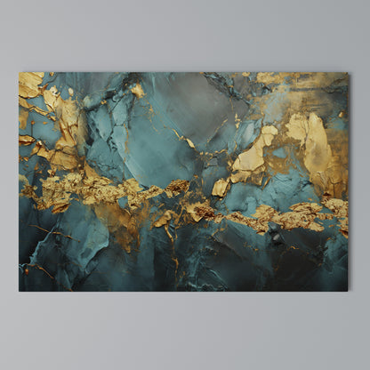 CELESTIAL GOLDRUSH Horizontal Canvas Print