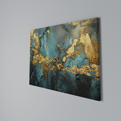 CELESTIAL GOLDRUSH Horizontal Canvas Print