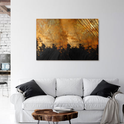 FLUID EMBER Horizontal Canvas Print