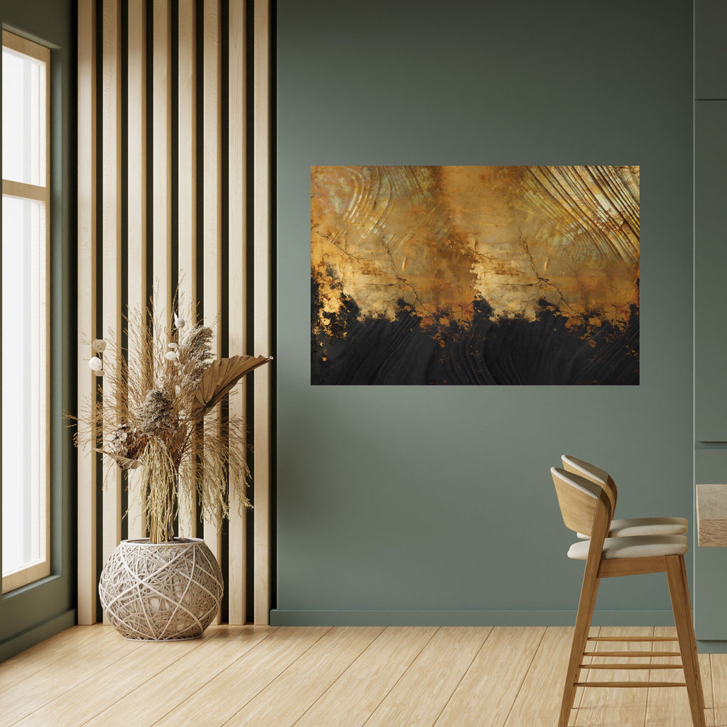 FLUID EMBER Peel and Stick Horizontal Poster