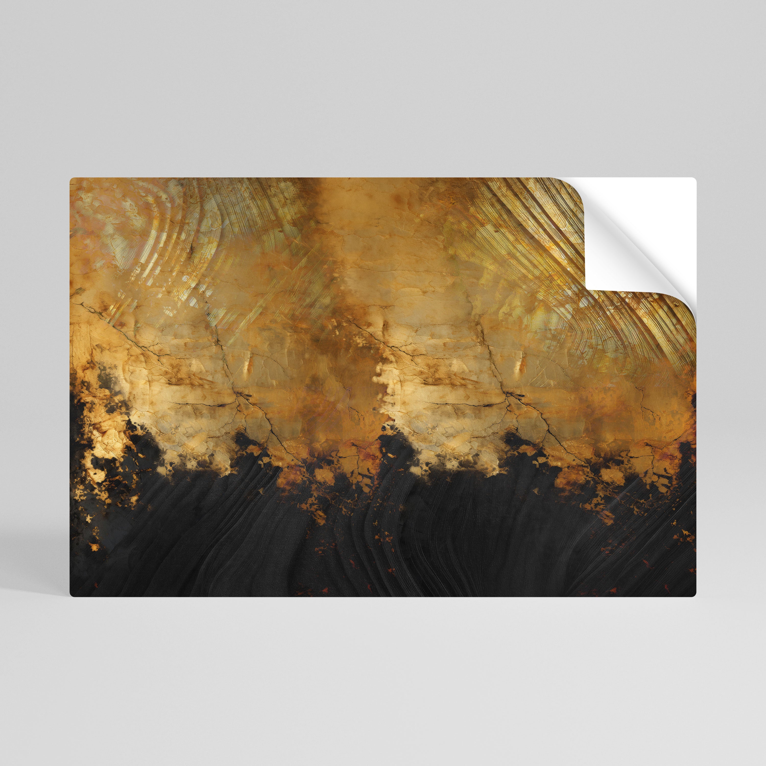 FLUID EMBER Póster Autocolante Horizontal