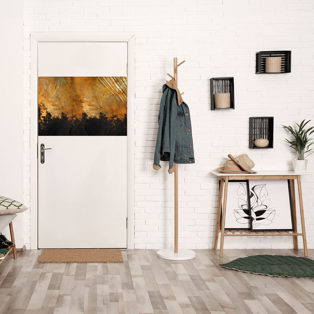 FLUID EMBER Peel and Stick Horizontal Poster