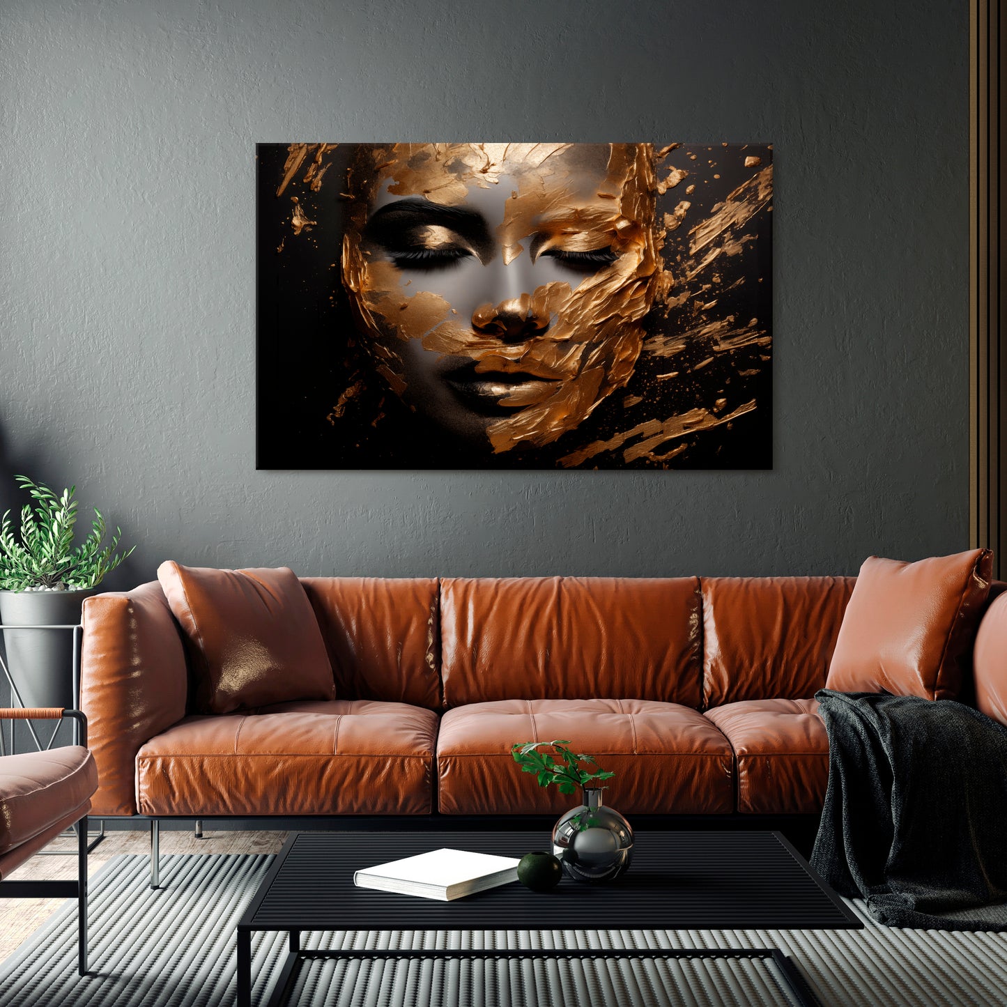 SHIMMERING ELEGANCE Horizontal Canvas Print