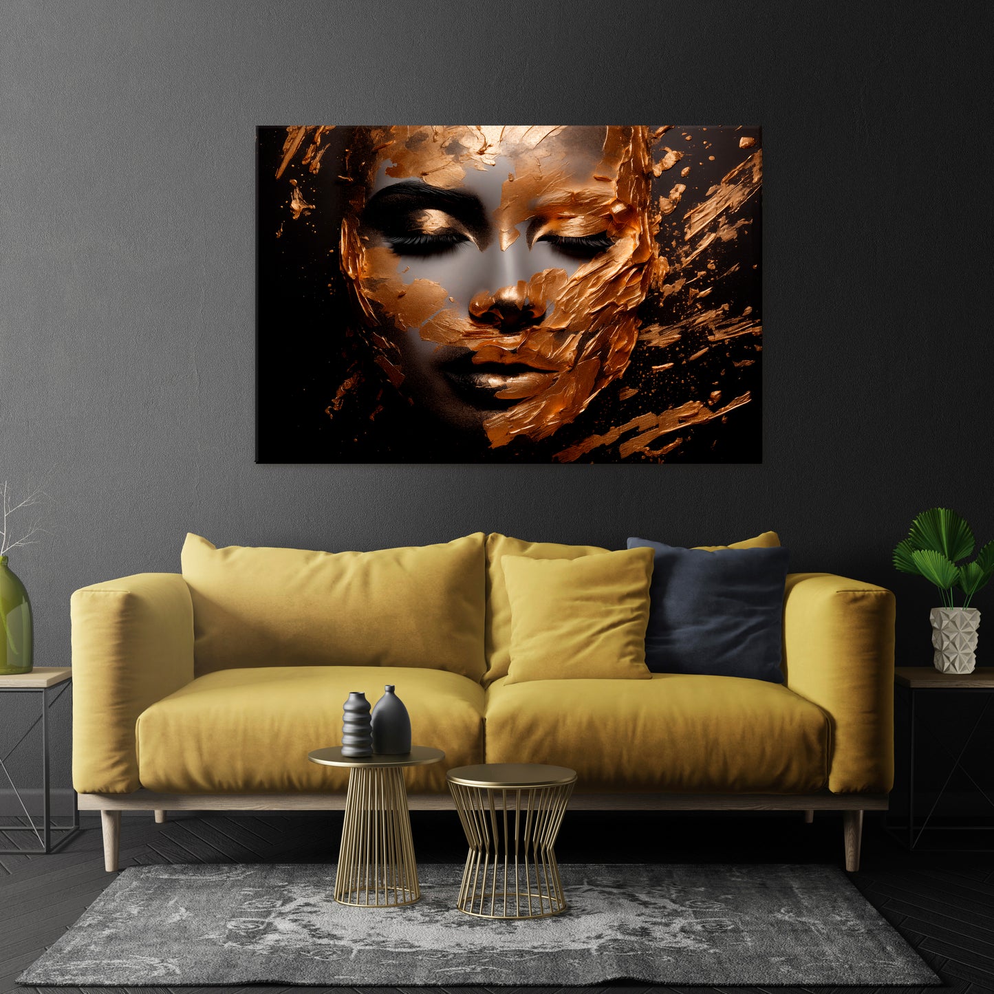 SHIMMERING ELEGANCE Horizontal Canvas Print