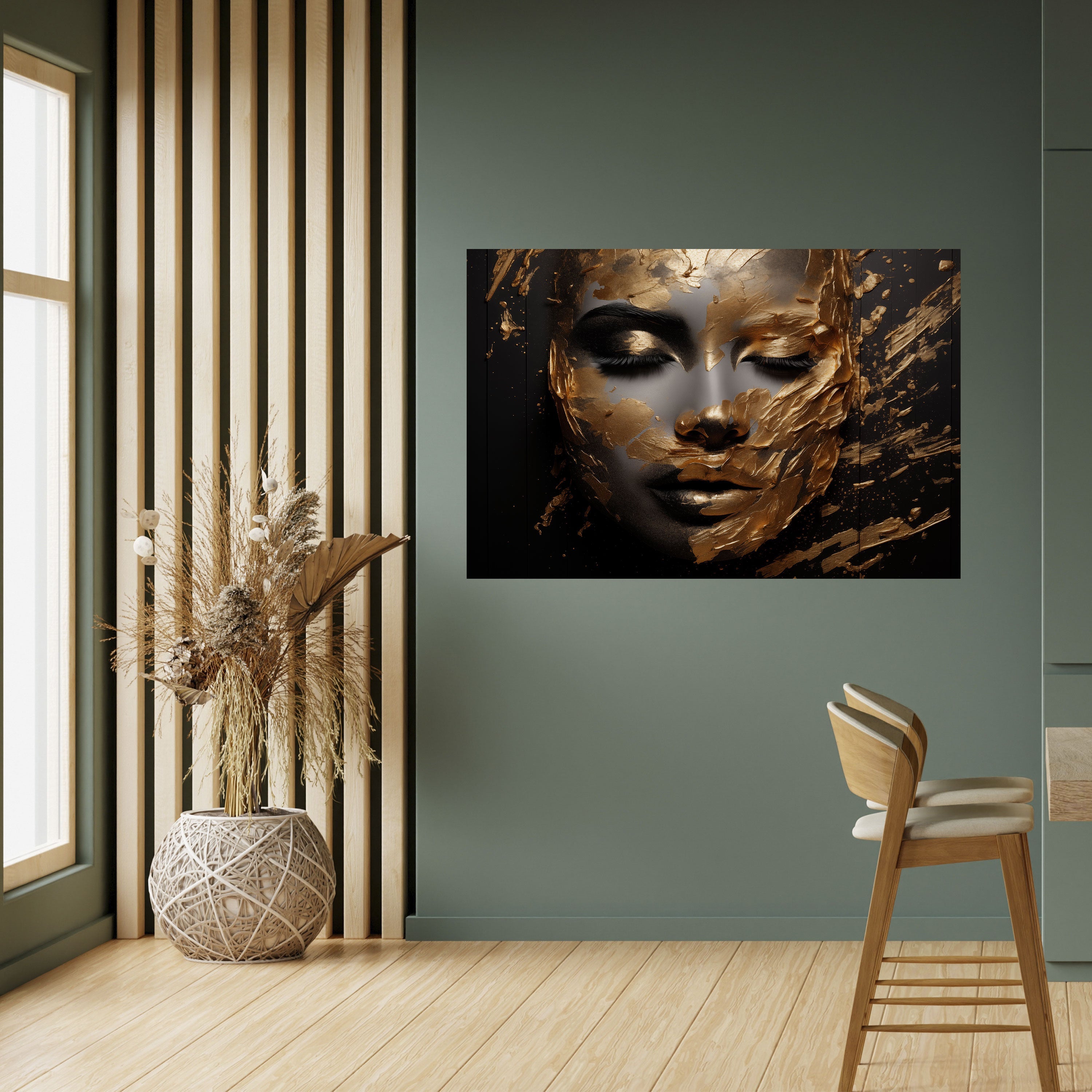 SHIMMERING ELEGANCE Peel and Stick Horizontal Poster