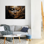 SHIMMERING BEAUTY Peel and Stick Horizontal Poster