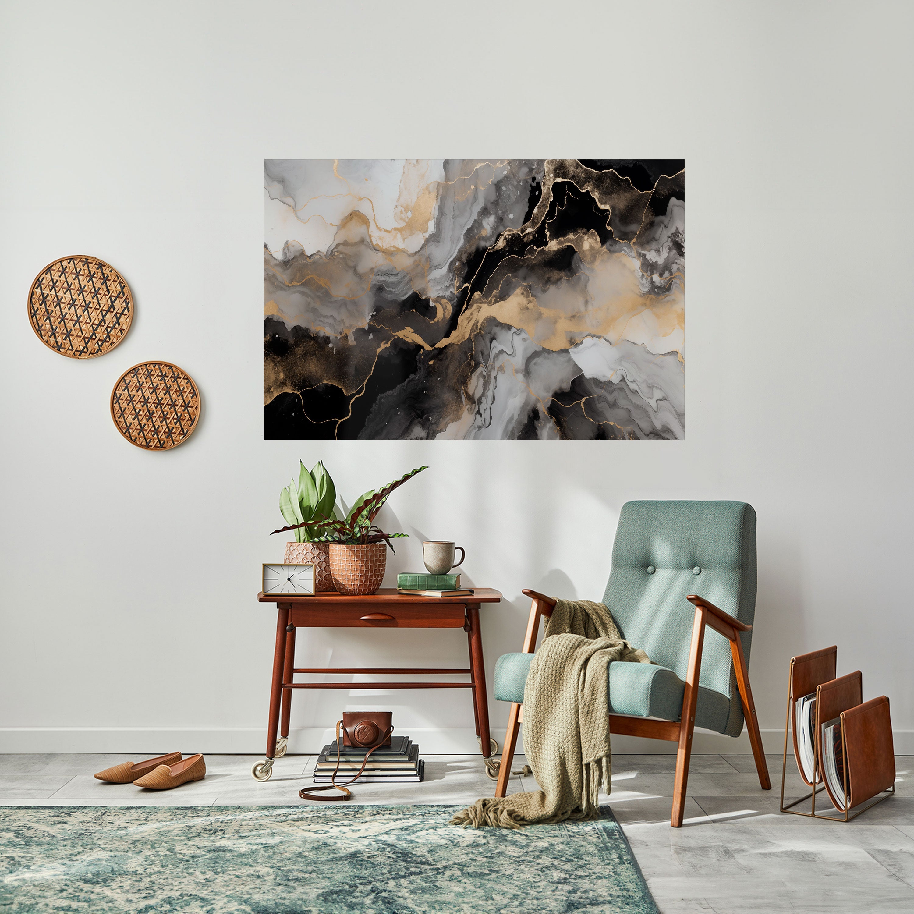 MYSTIC VEINS Poster Horizontal Autocolante