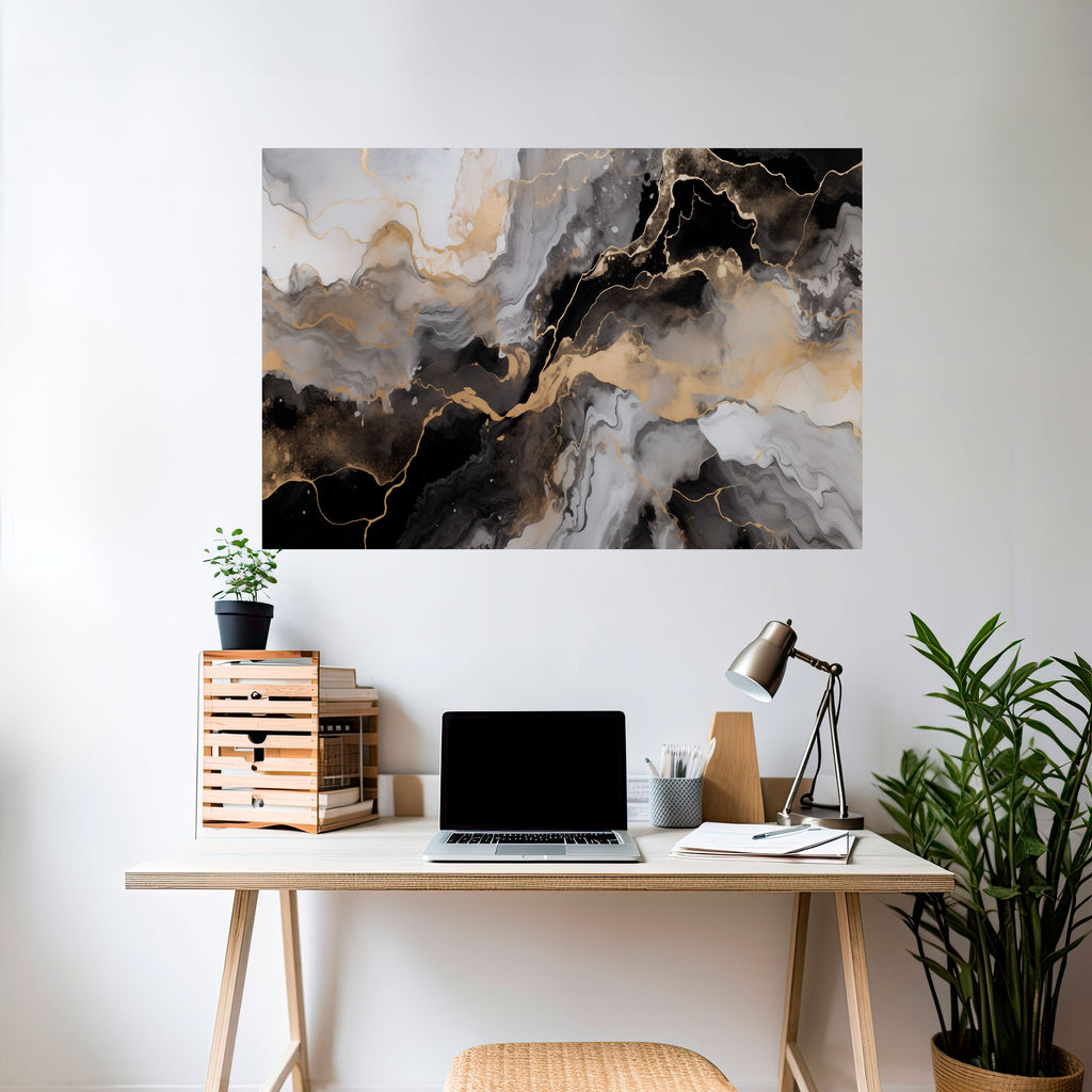 MYSTIC VEINS Poster Horizontal Autocolante