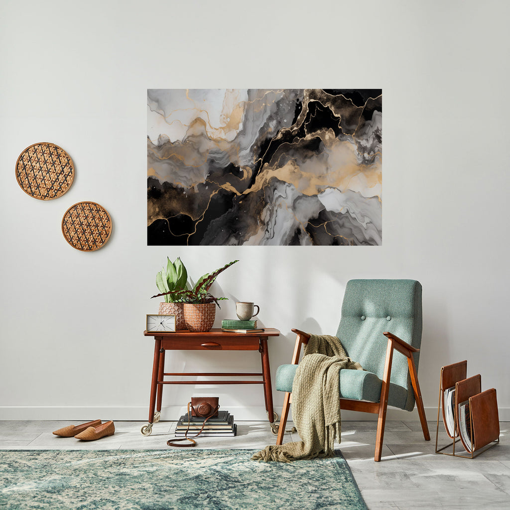 MYSTIC VEINS Poster Horizontal Autocolante